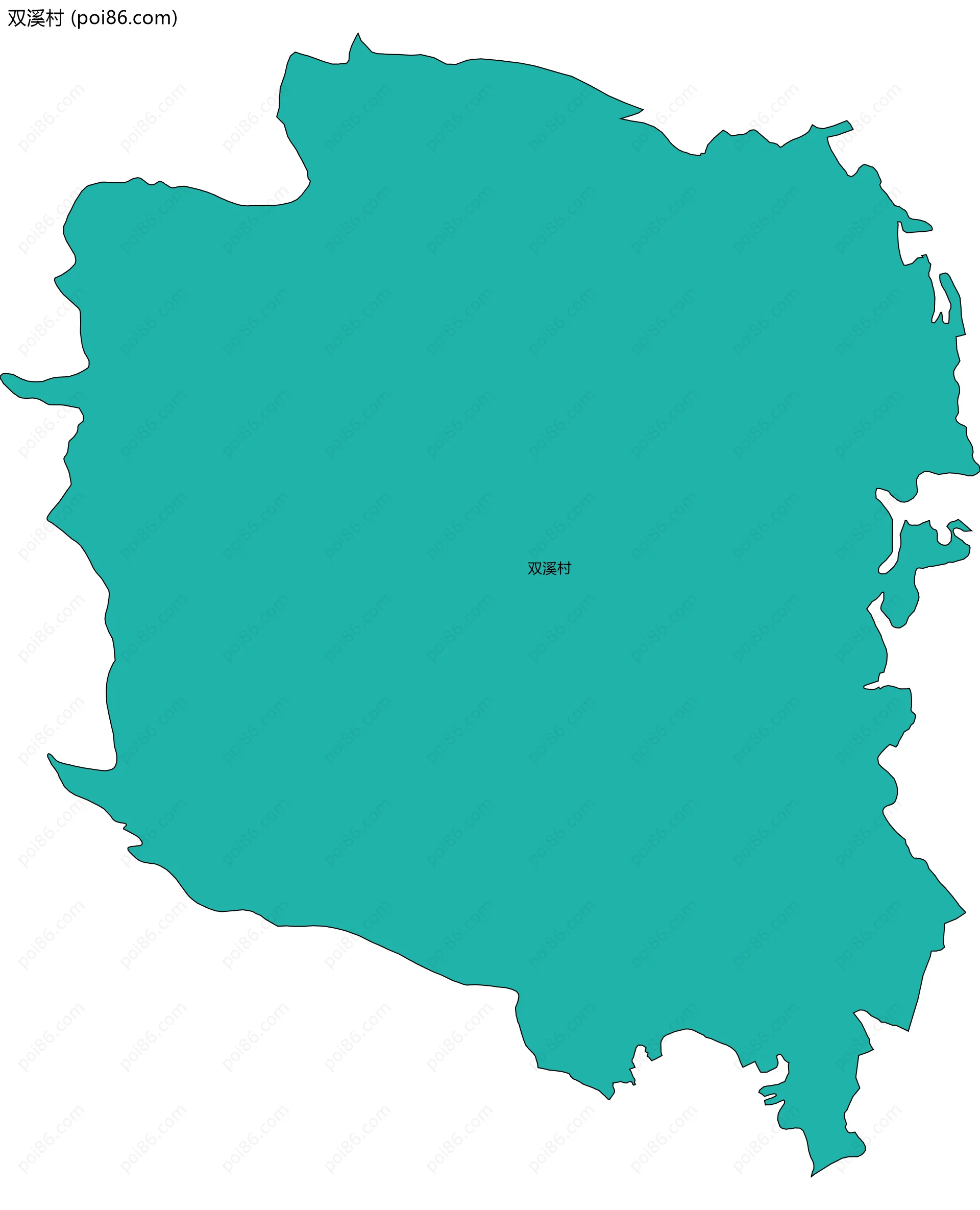 双溪村边界地图