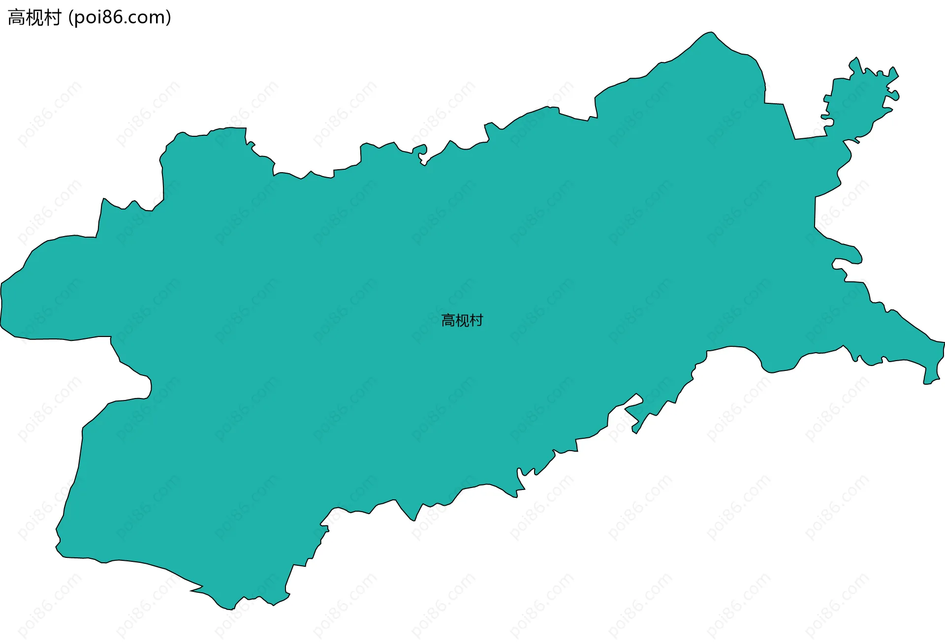 高枧村边界地图