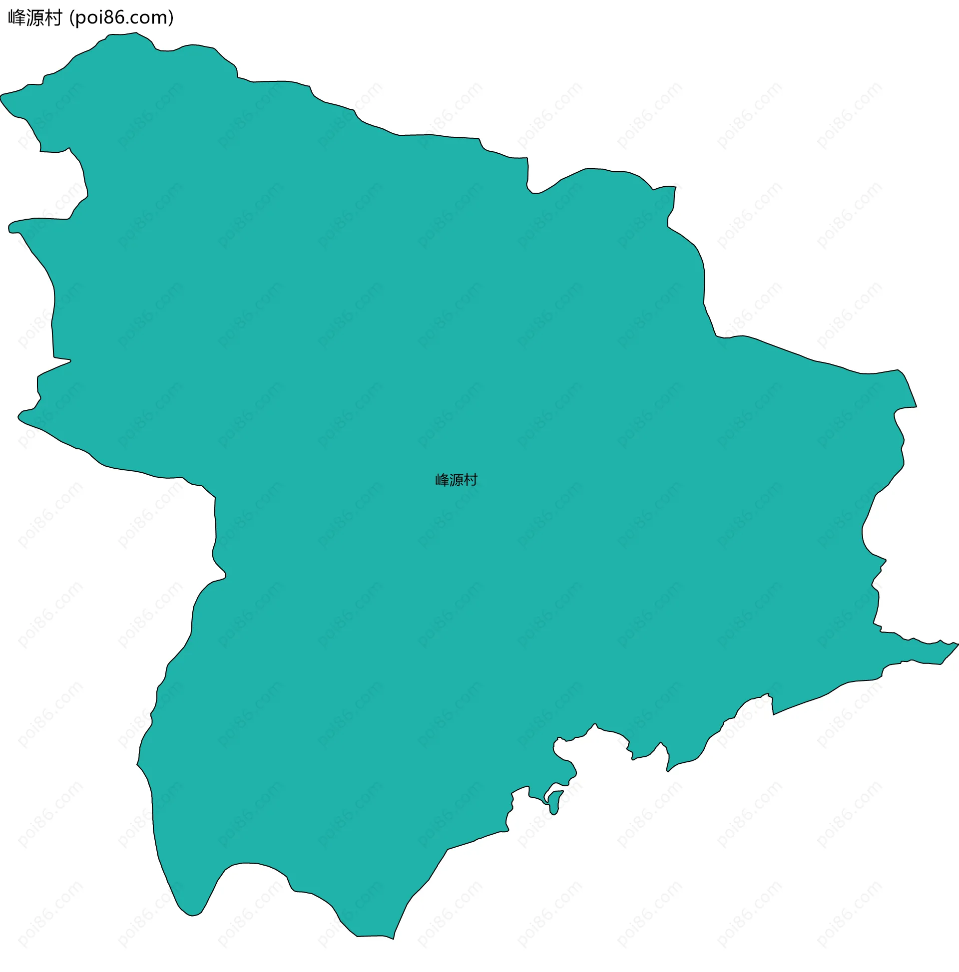 峰源村边界地图