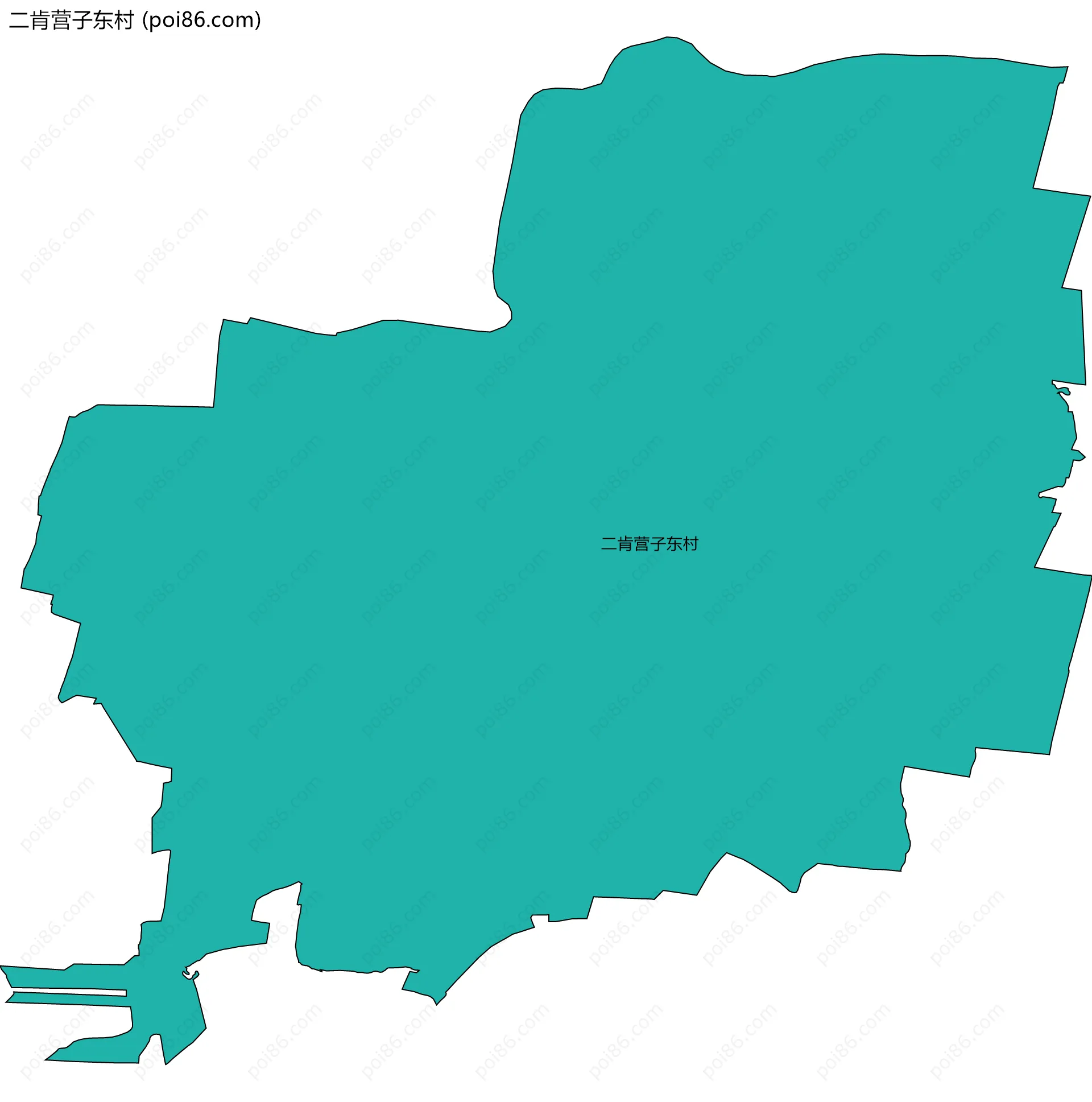 二肯营子东村边界地图