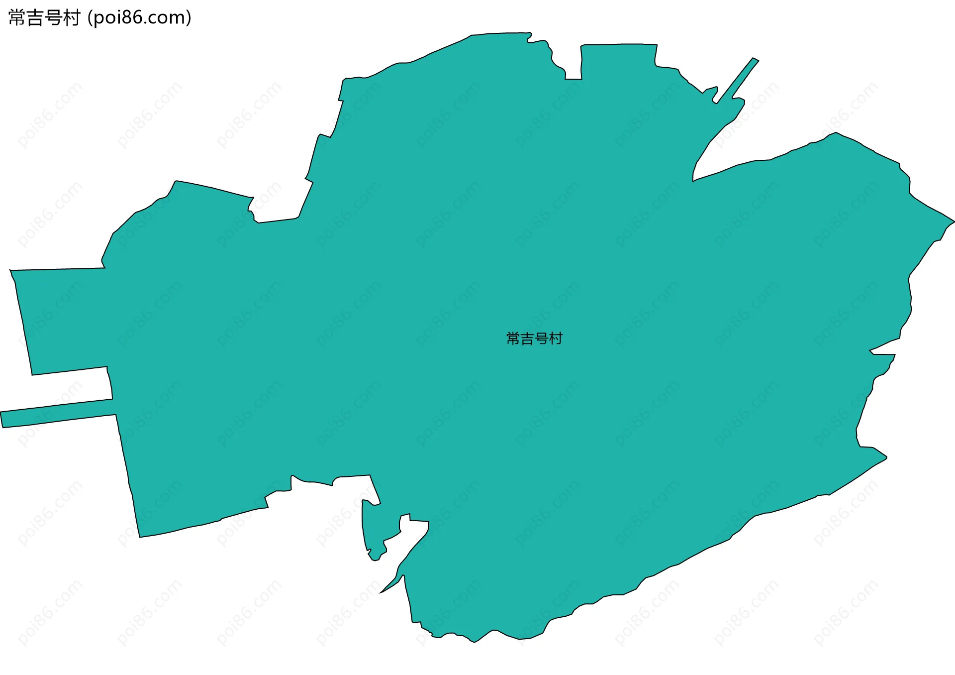 常吉号村边界地图