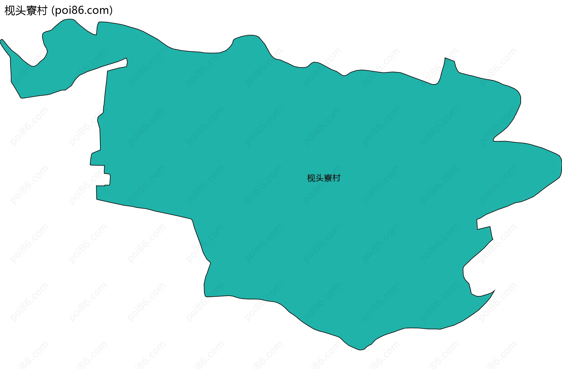枧头寮村边界地图