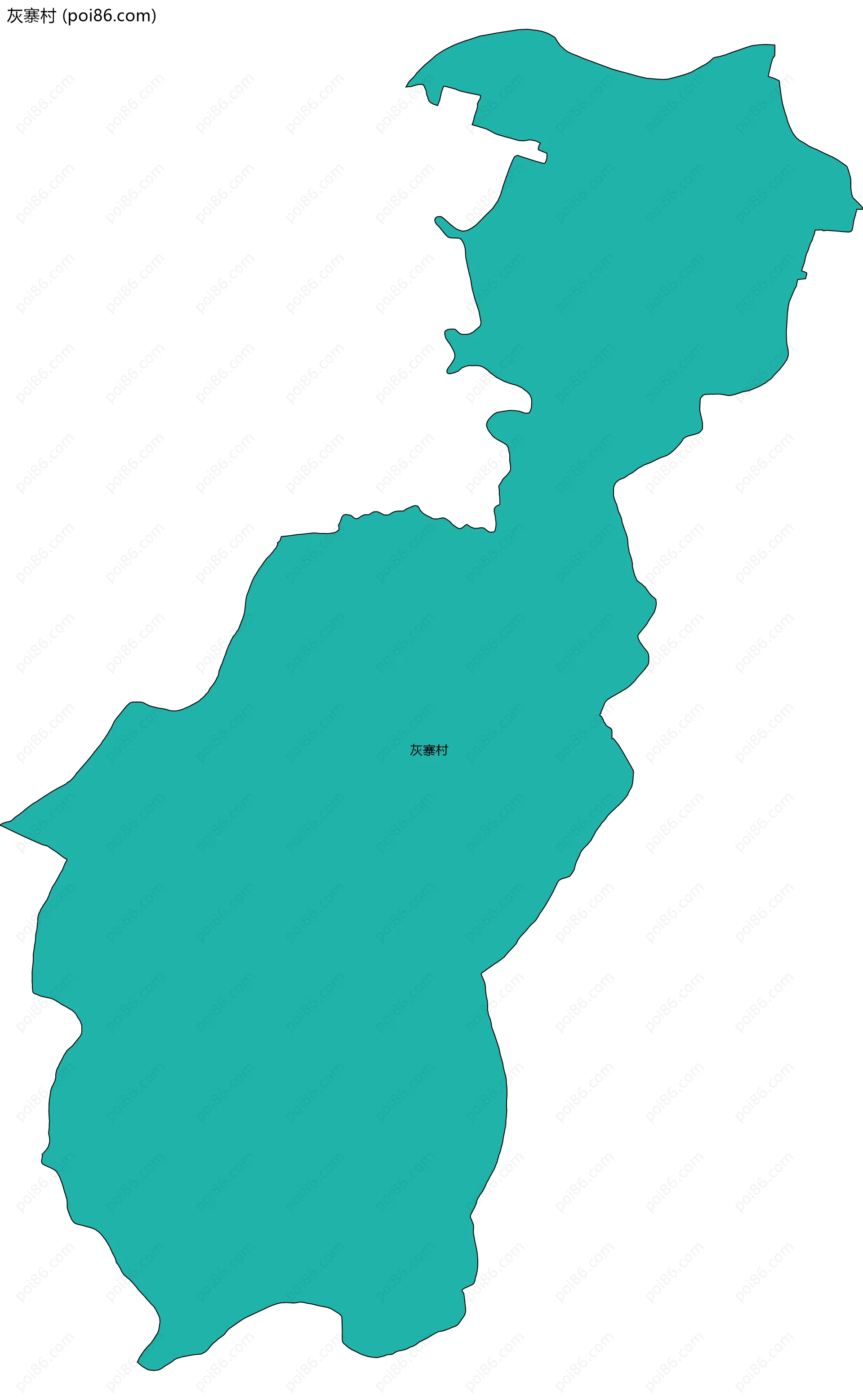 灰寨村边界地图