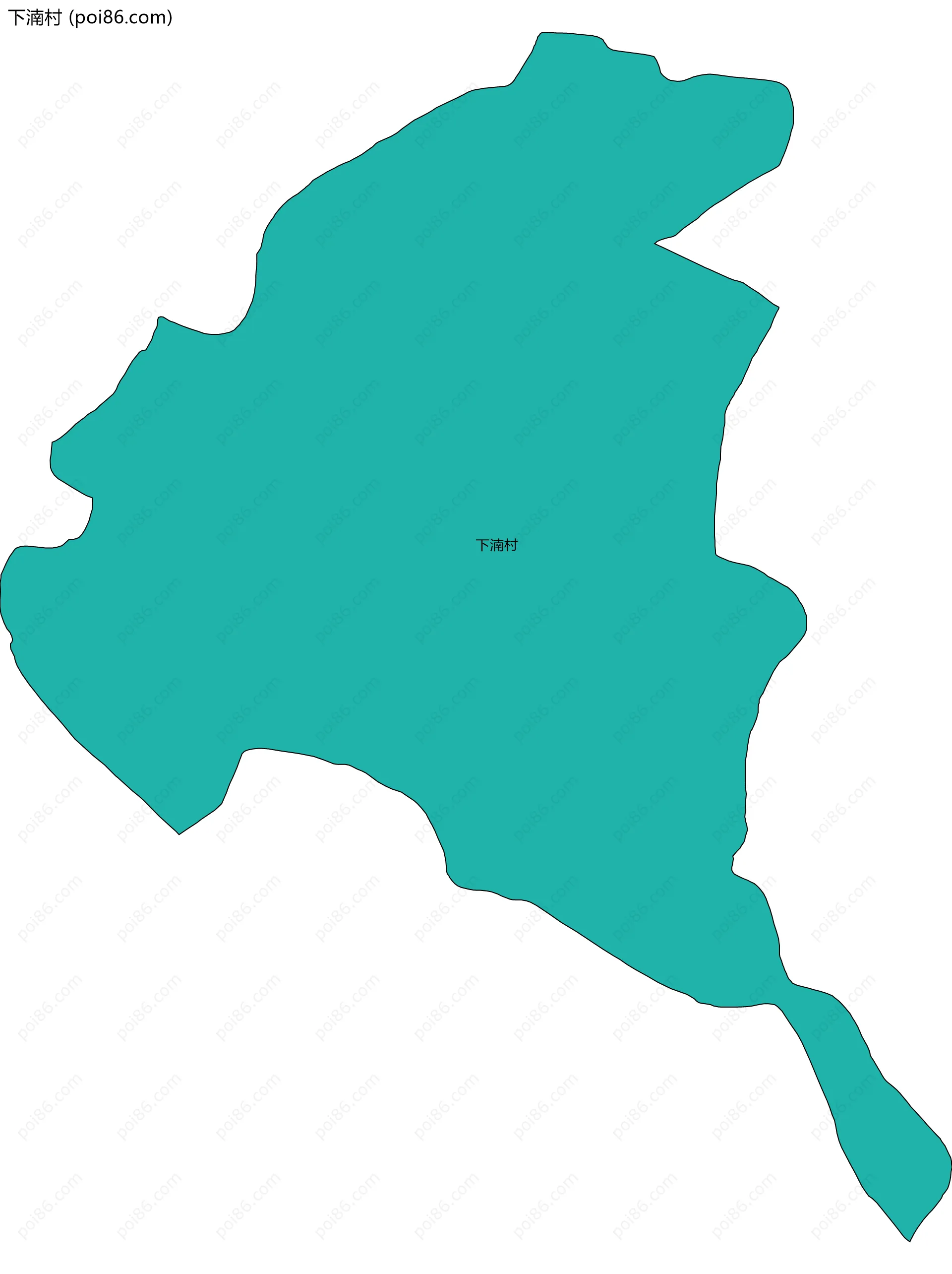 下湳村边界地图