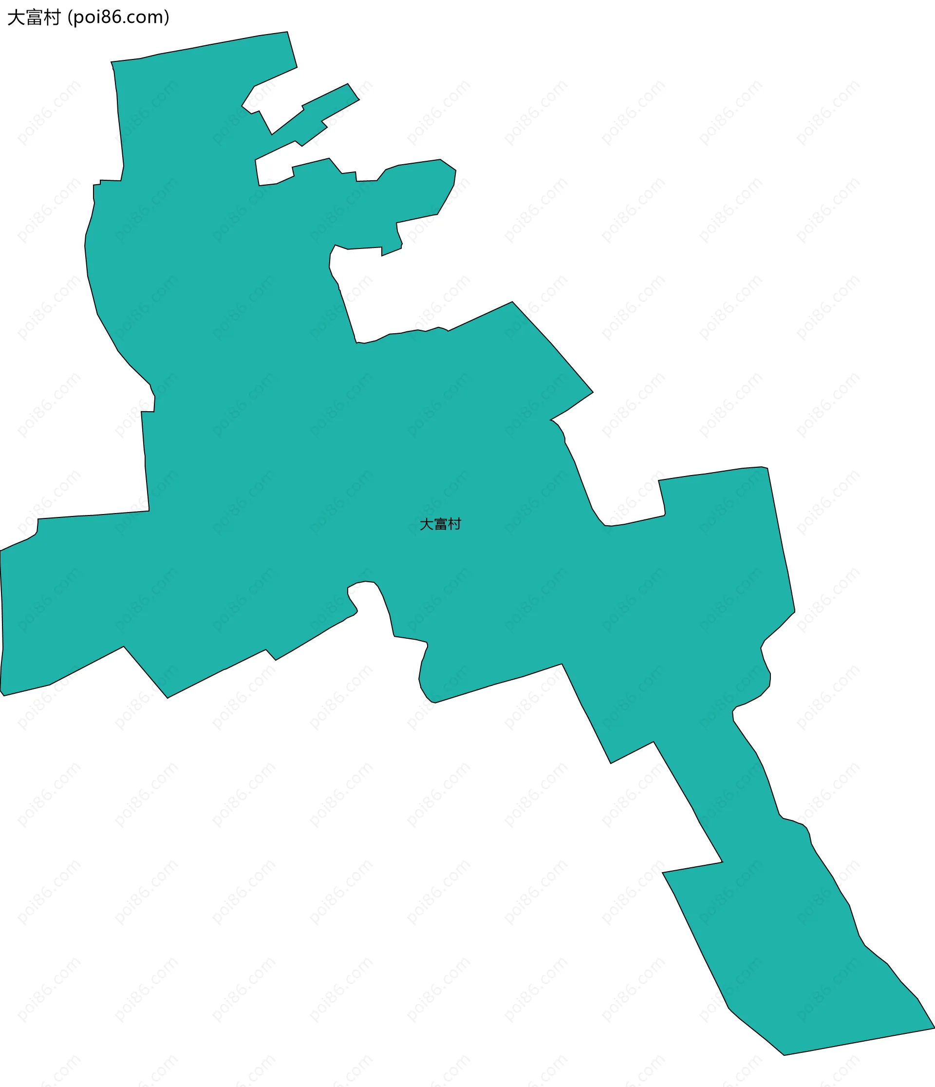 大富村边界地图