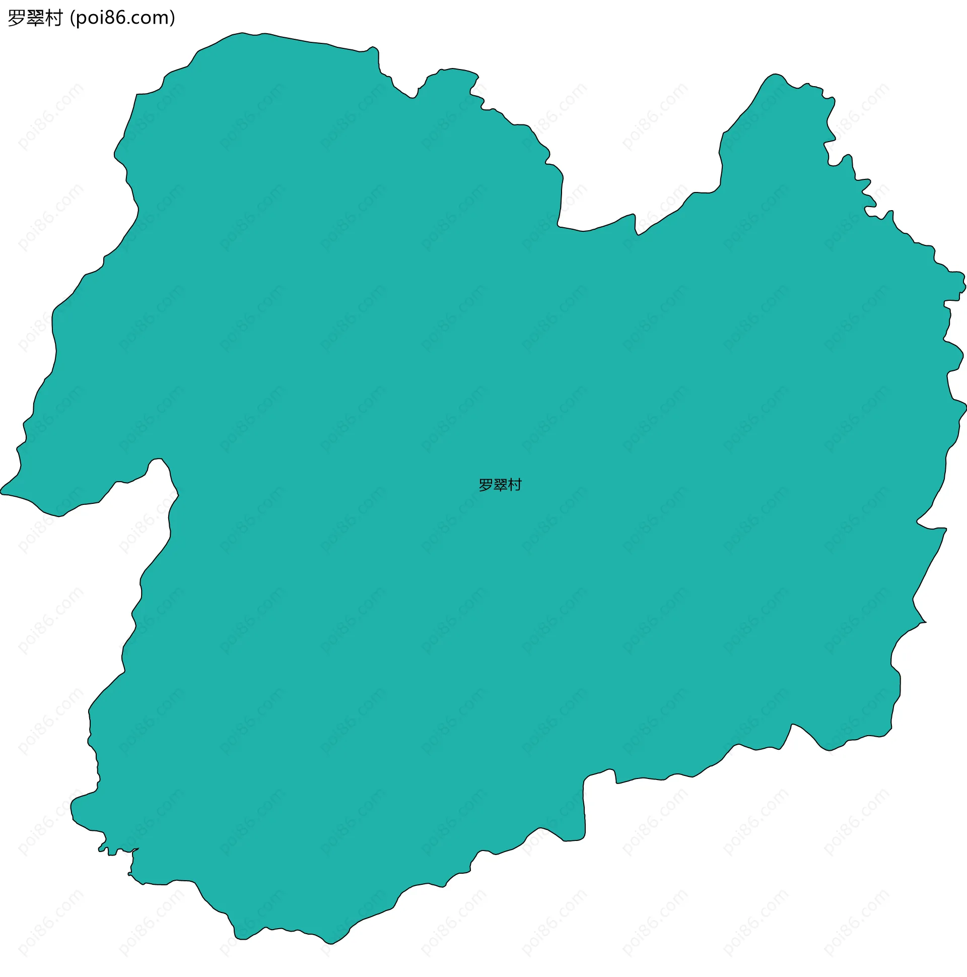 罗翠村边界地图