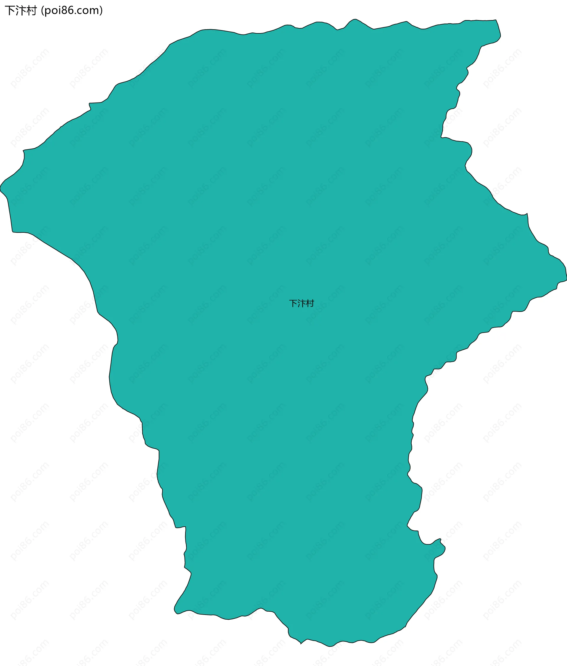 下汴村边界地图