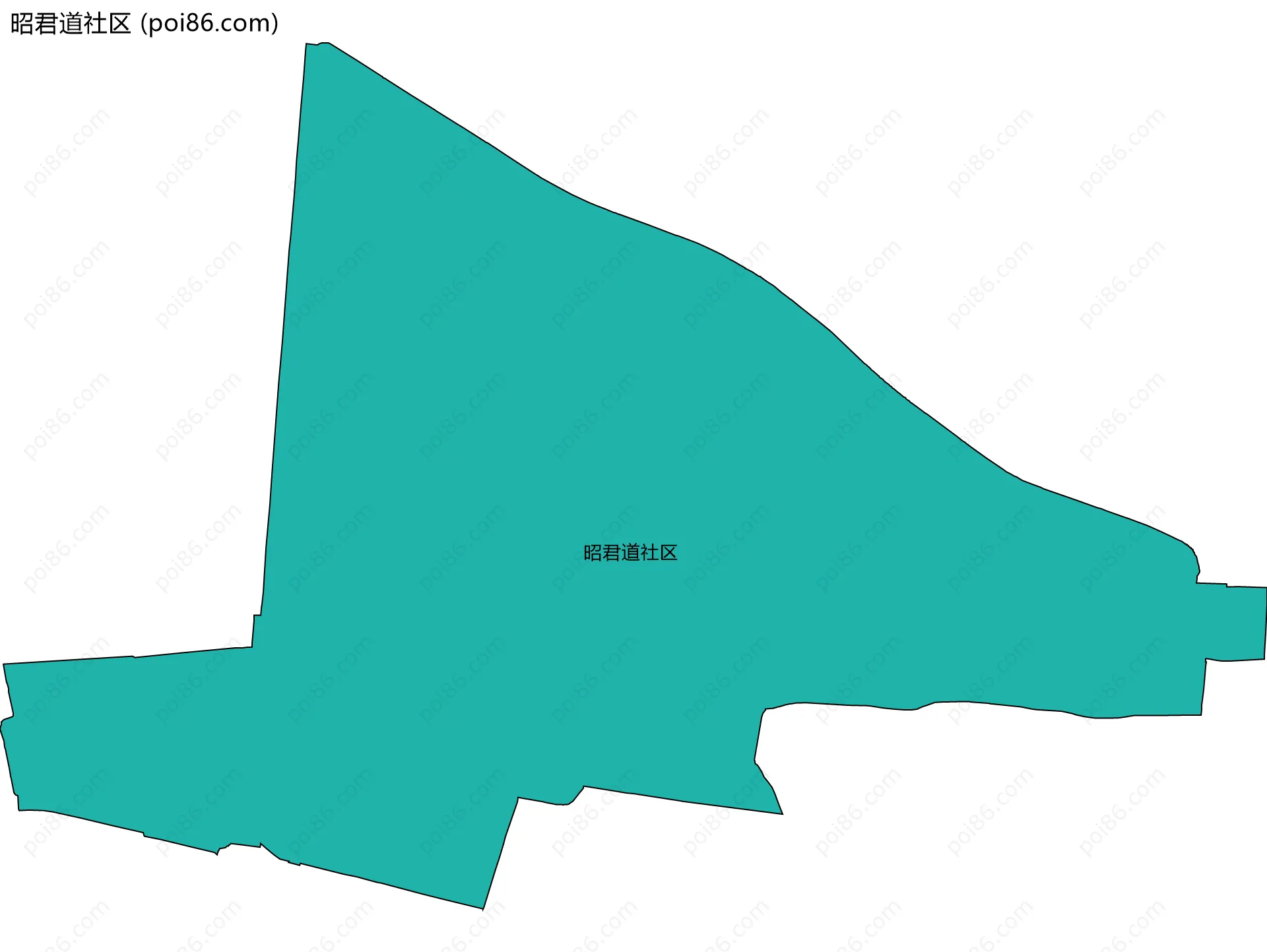 昭君道社区边界地图