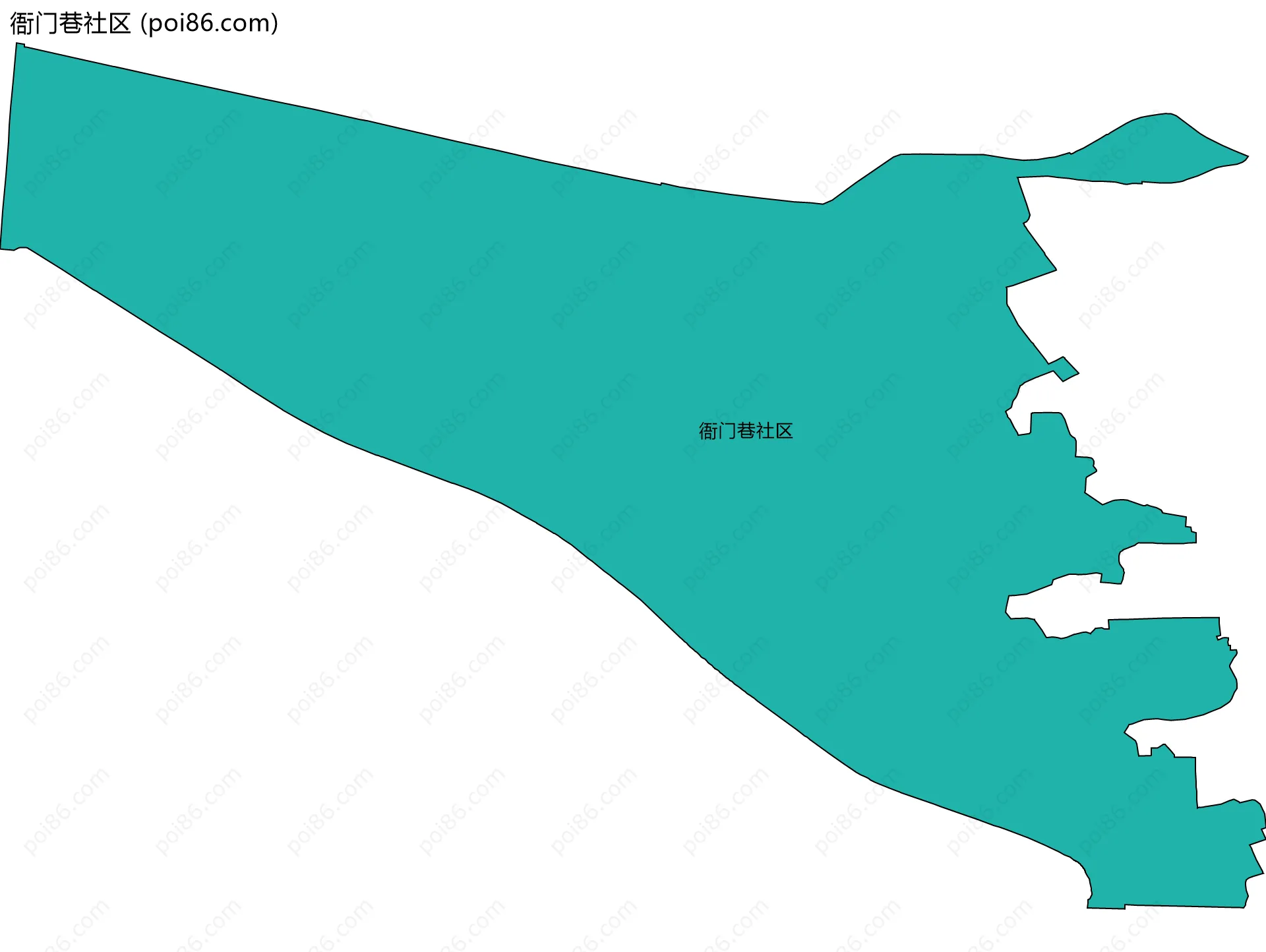 衙门巷社区边界地图