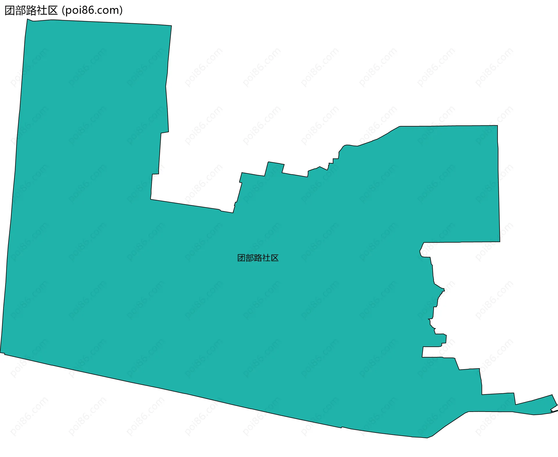 团部路社区边界地图