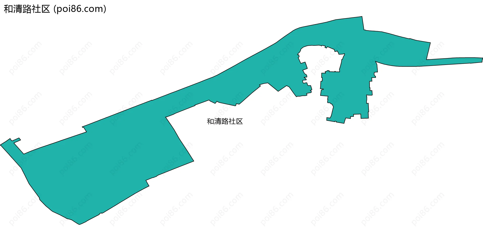 和清路社区边界地图