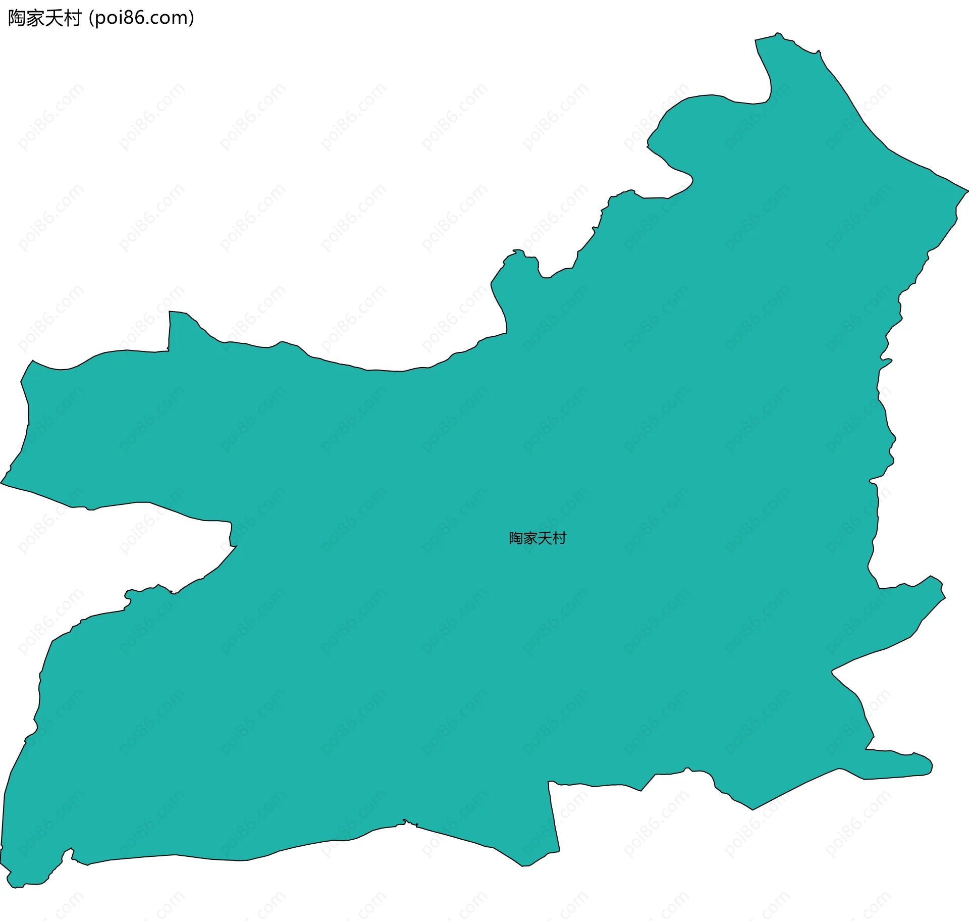 陶家夭村边界地图