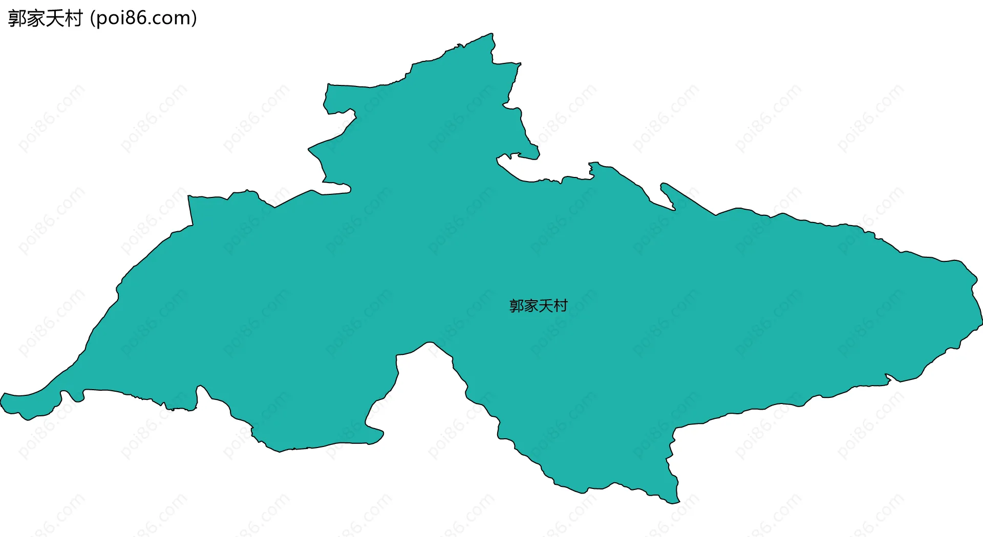郭家夭村边界地图