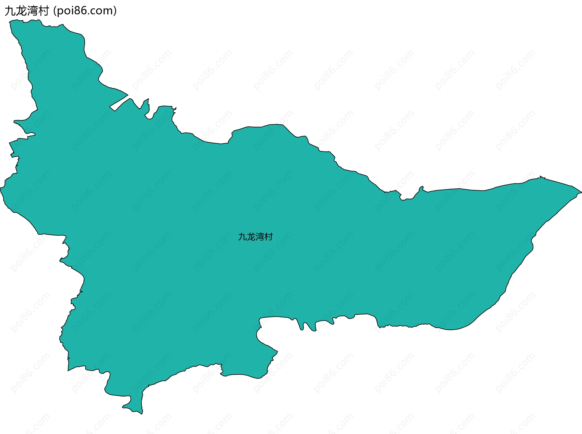 九龙湾村边界地图