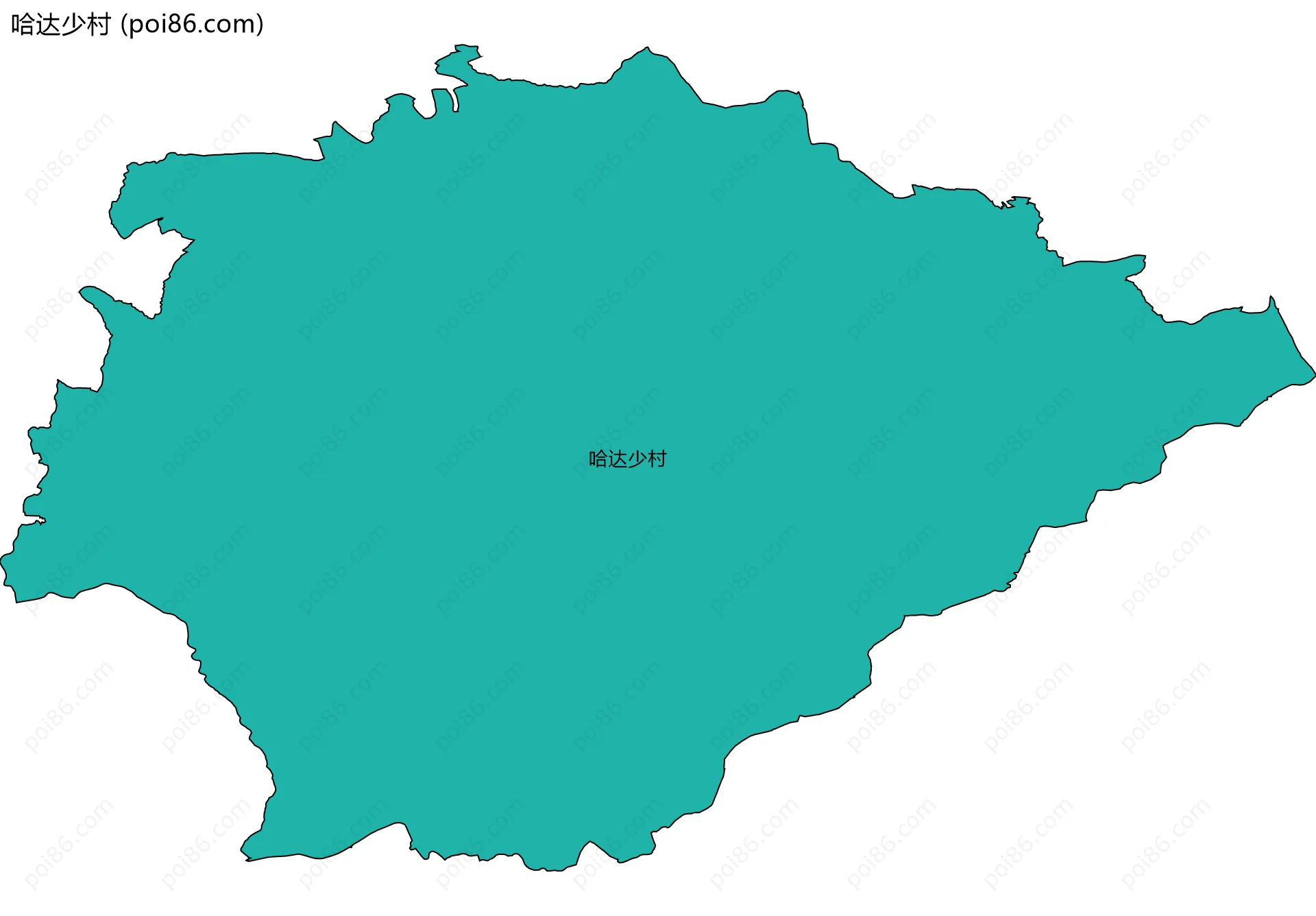 哈达少村边界地图