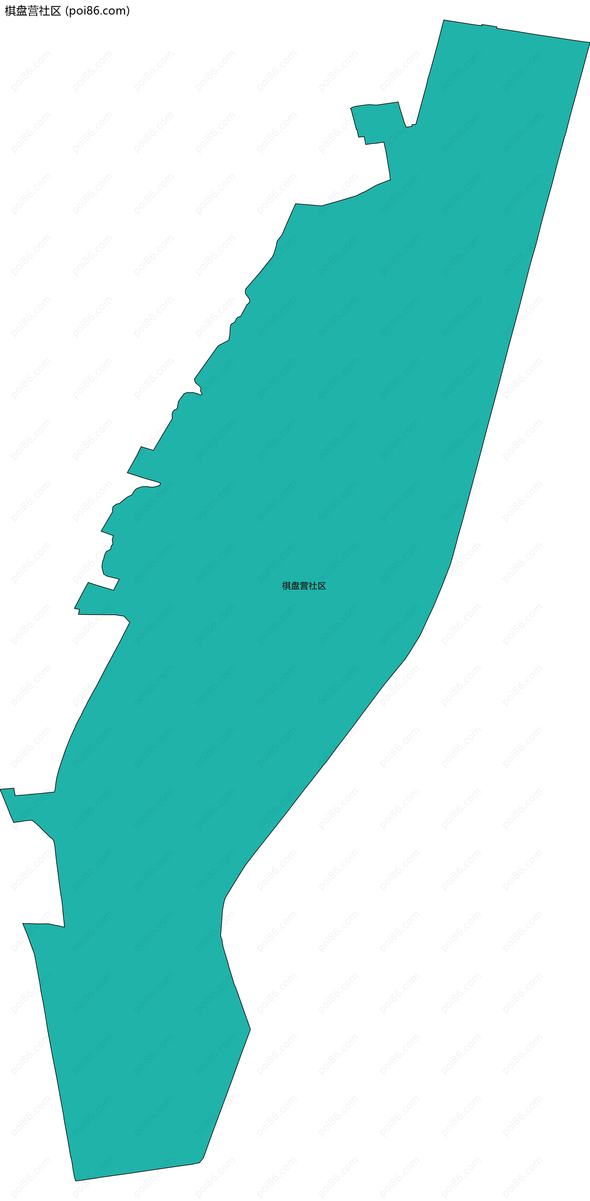 棋盘营社区边界地图