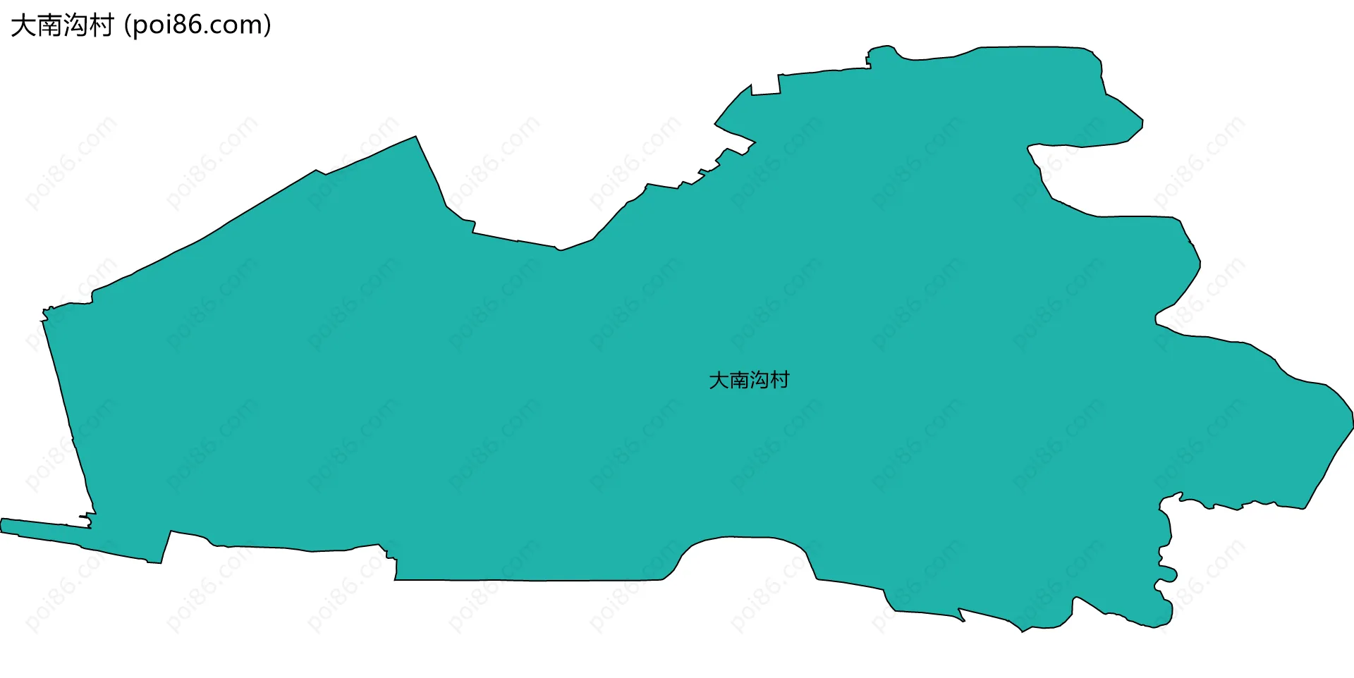 大南沟村边界地图