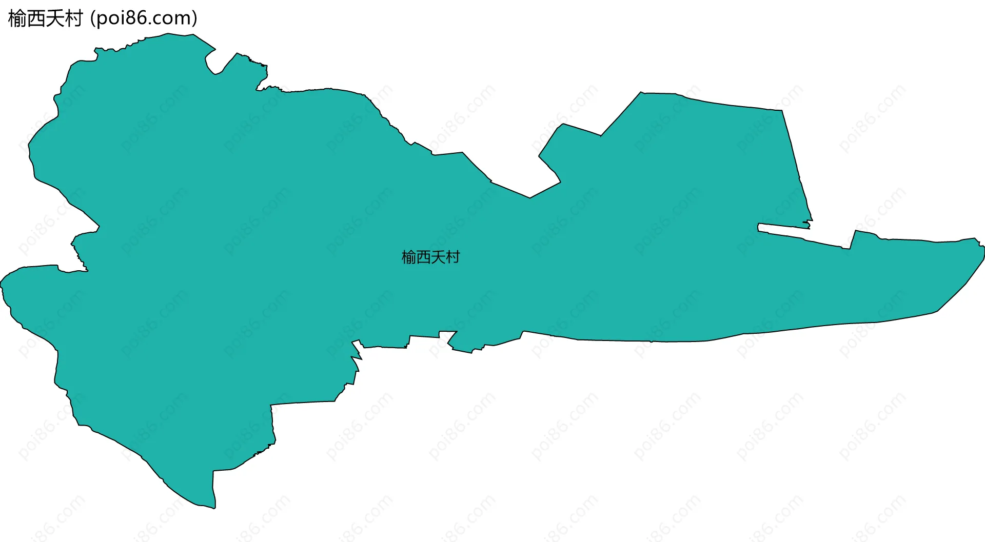 榆西夭村边界地图