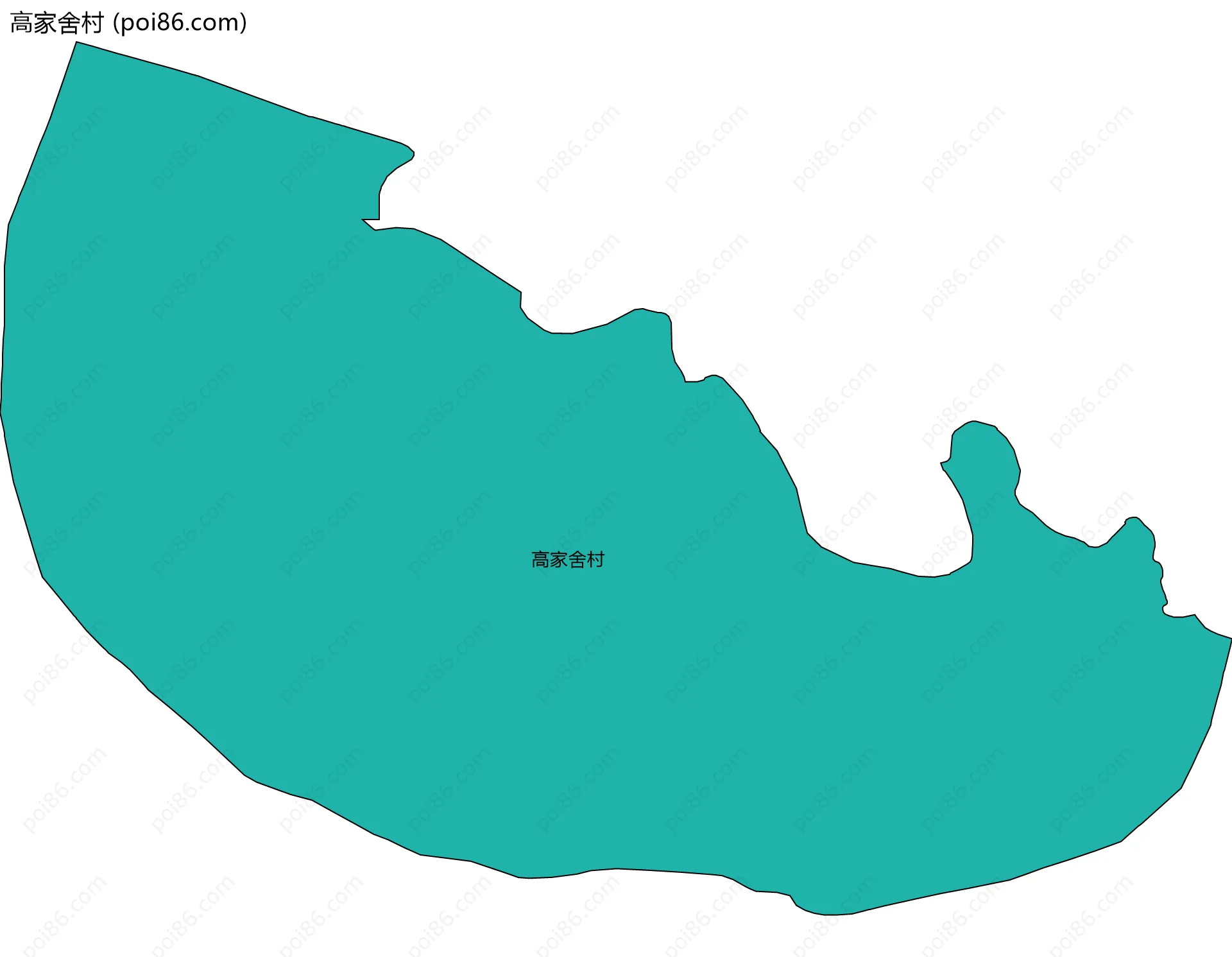 高家舍村边界地图