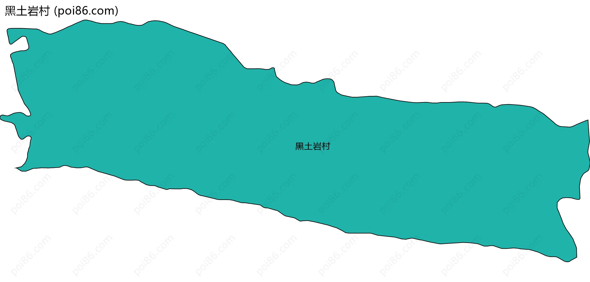 黑土岩村边界地图
