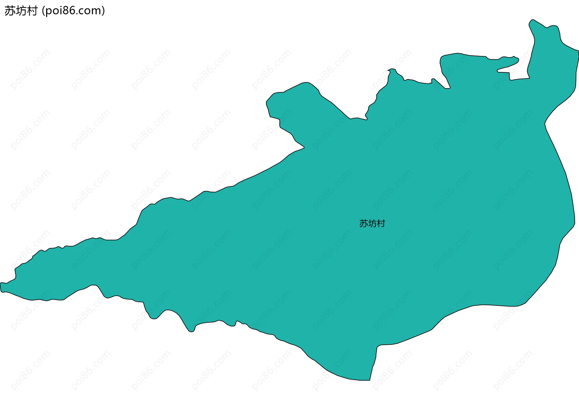 苏坊村边界地图