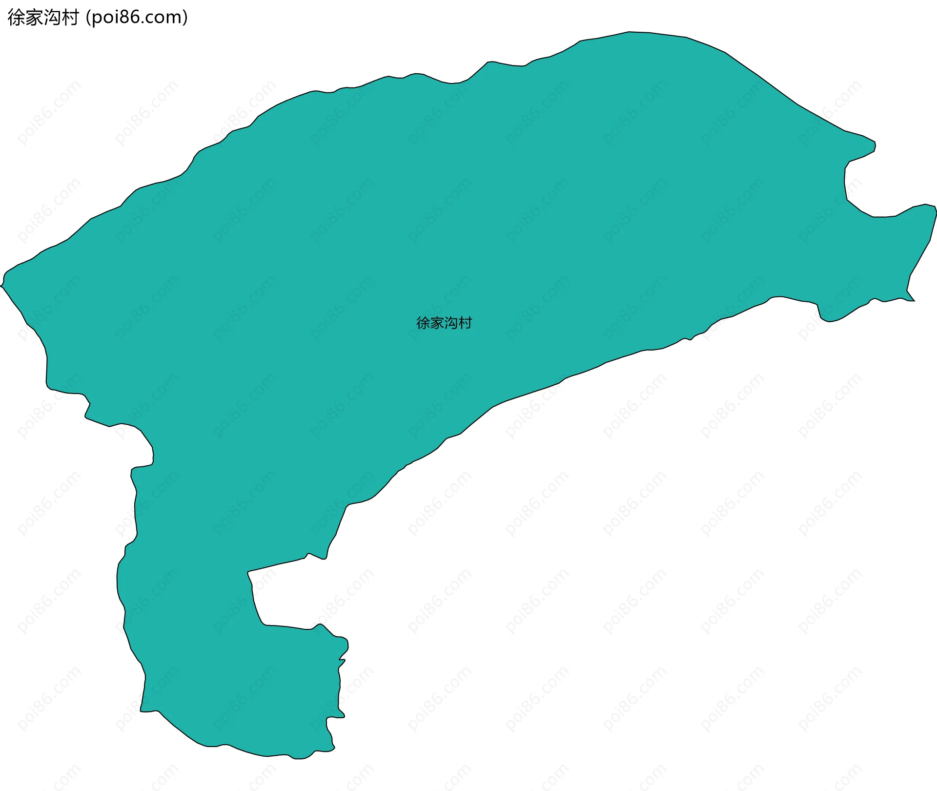 徐家沟村边界地图