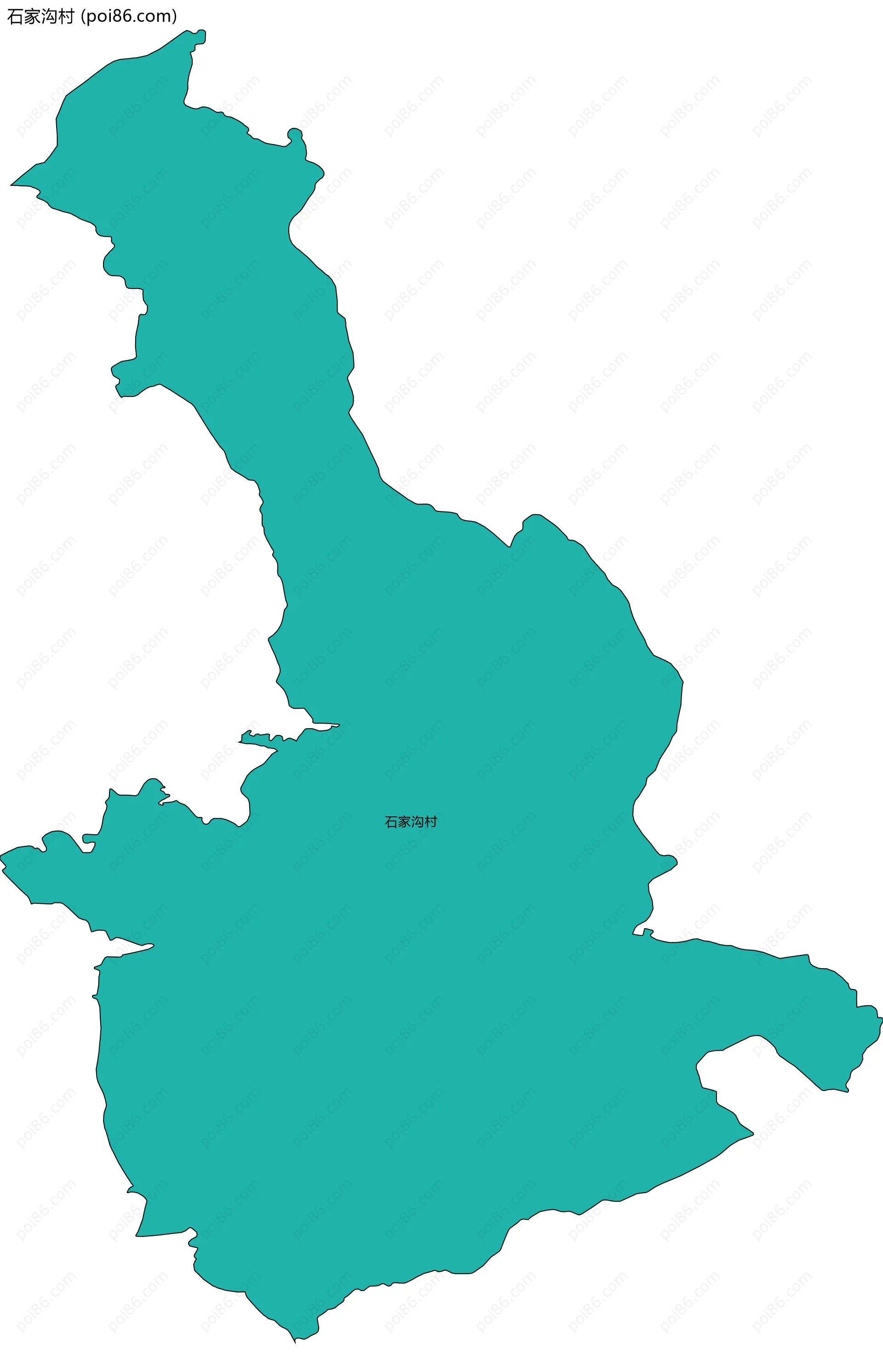 石家沟村边界地图