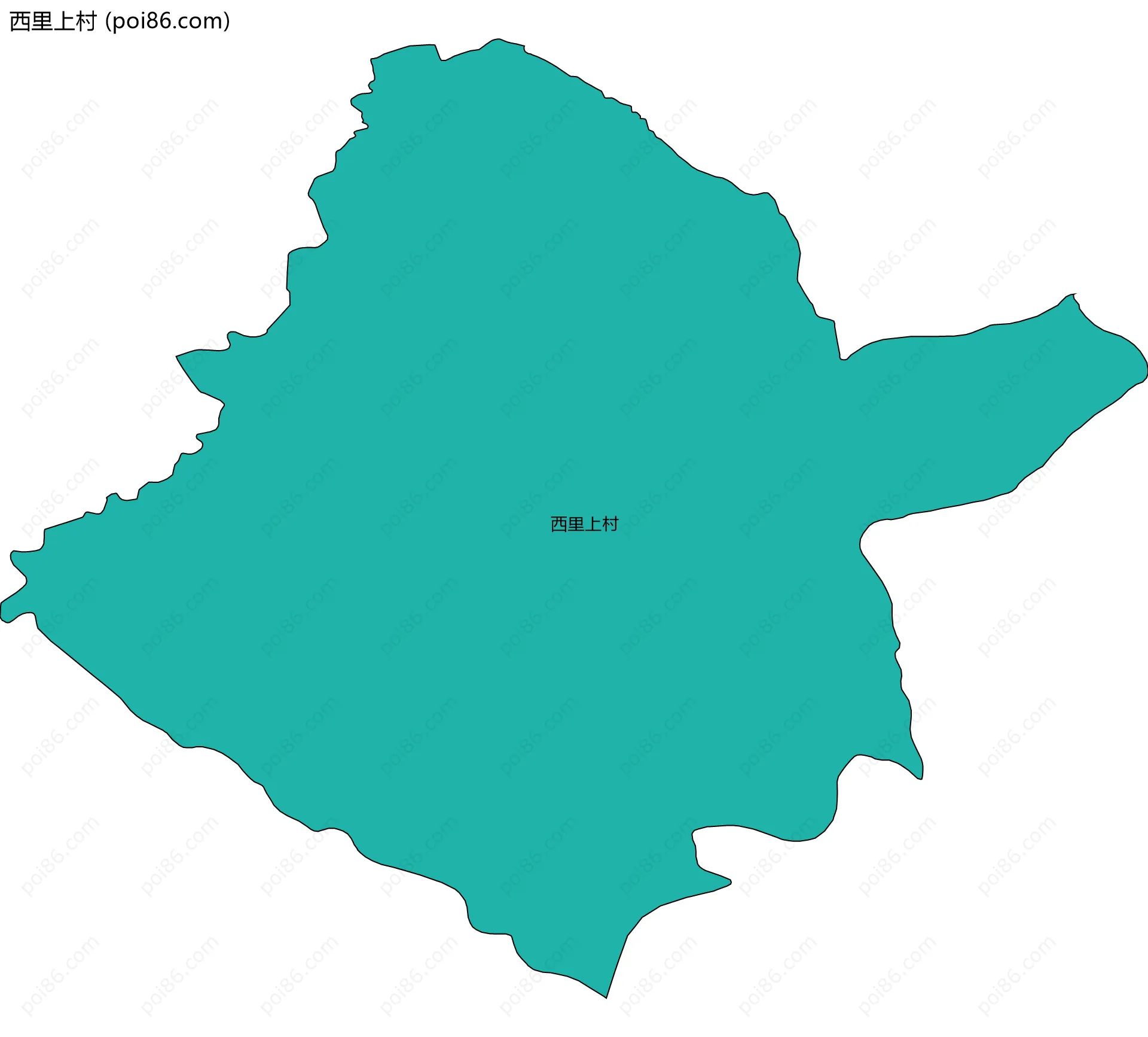 西里上村边界地图