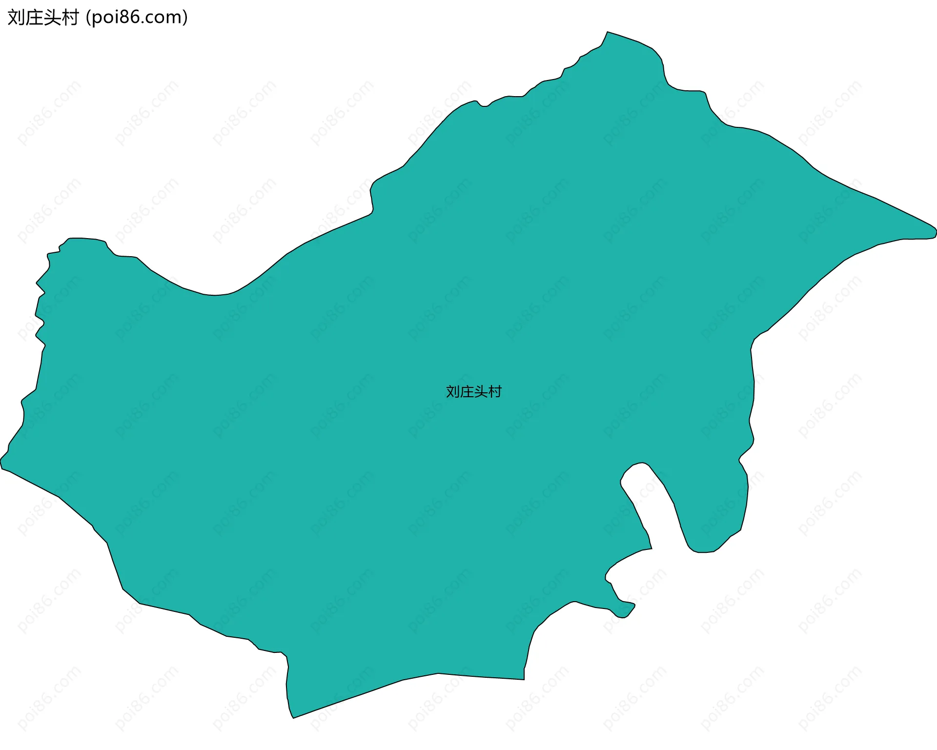 刘庄头村边界地图