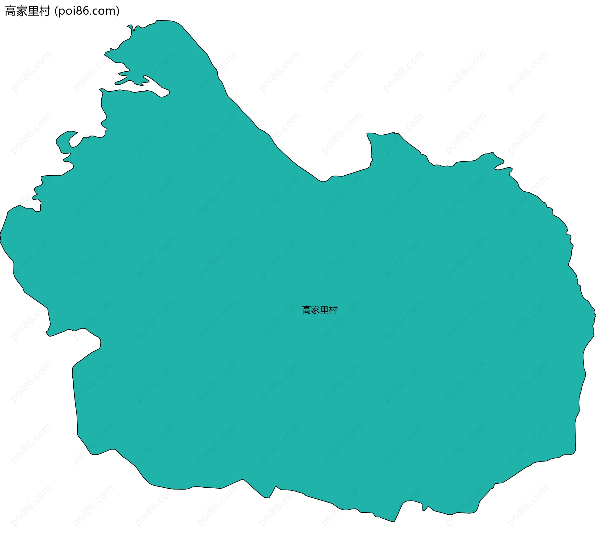 高家里村边界地图