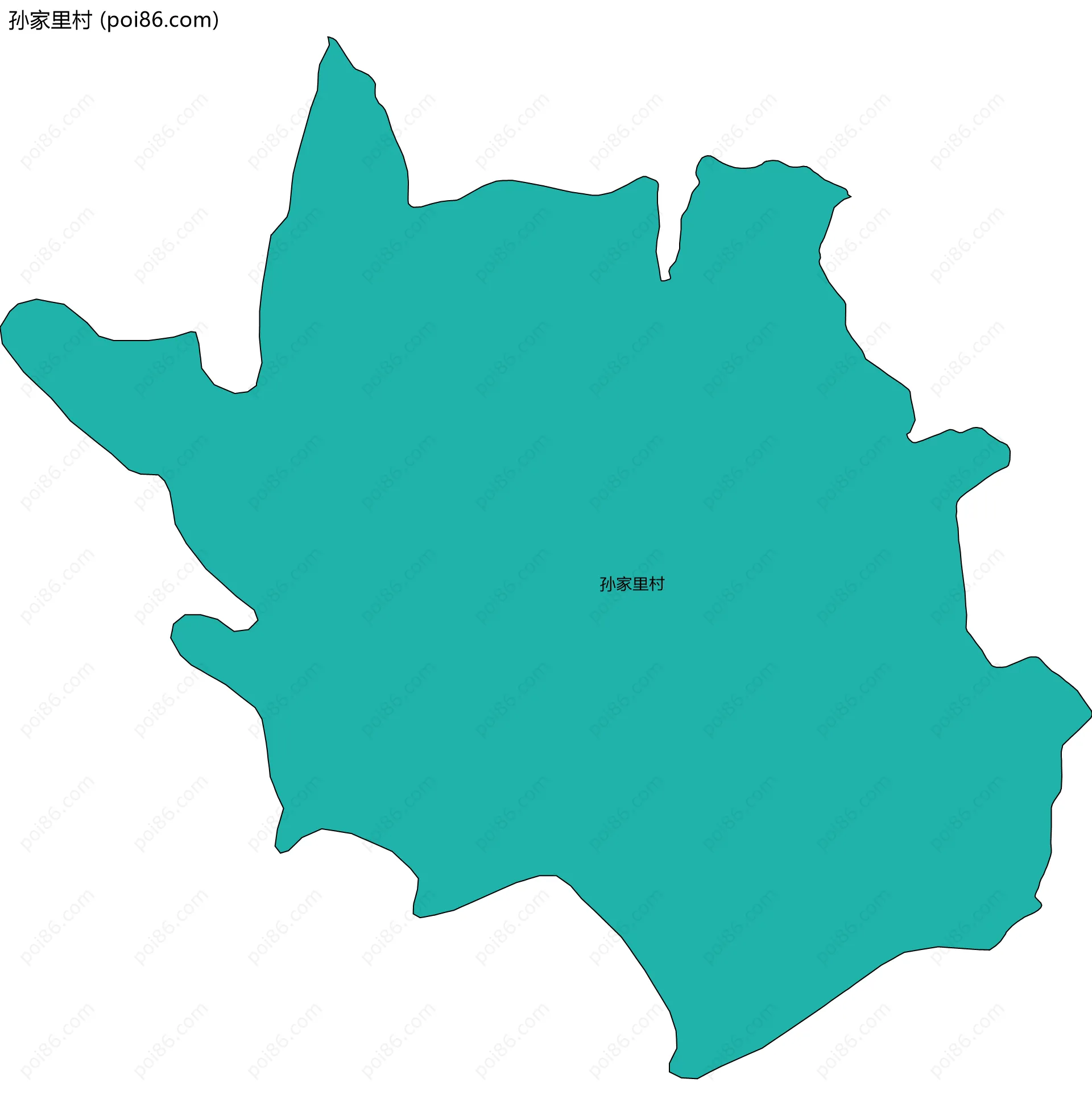 孙家里村边界地图