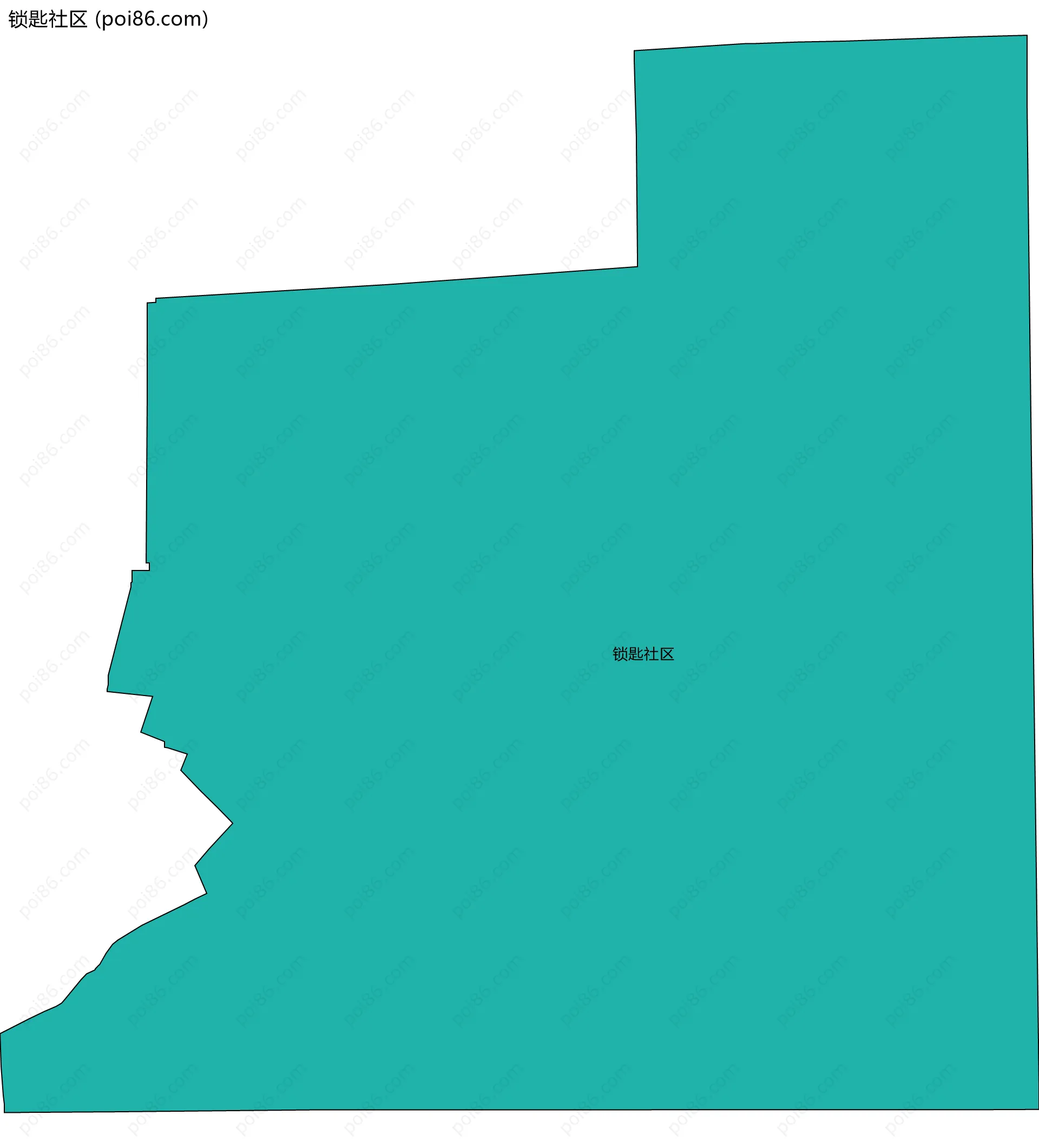锁匙社区边界地图