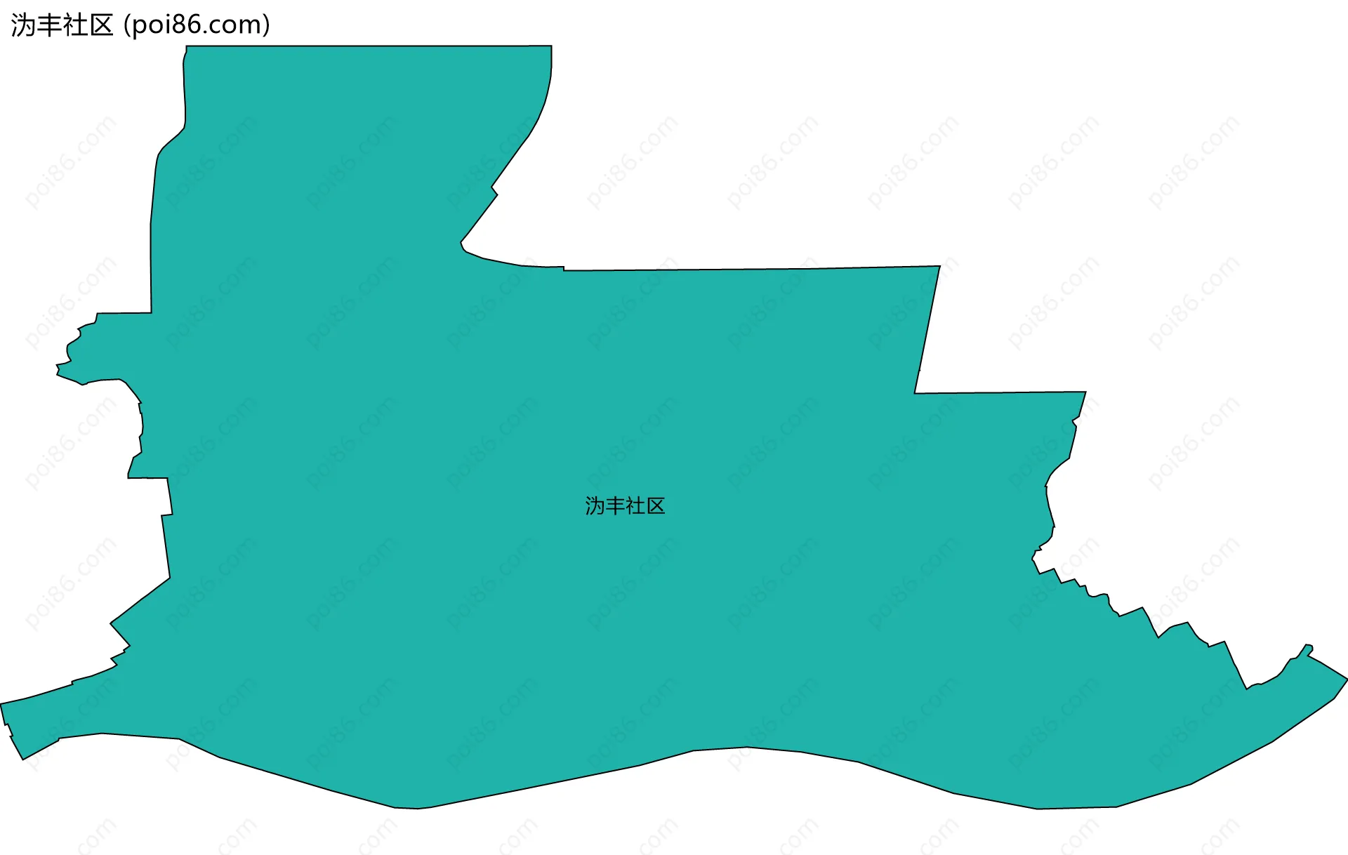 沩丰社区边界地图