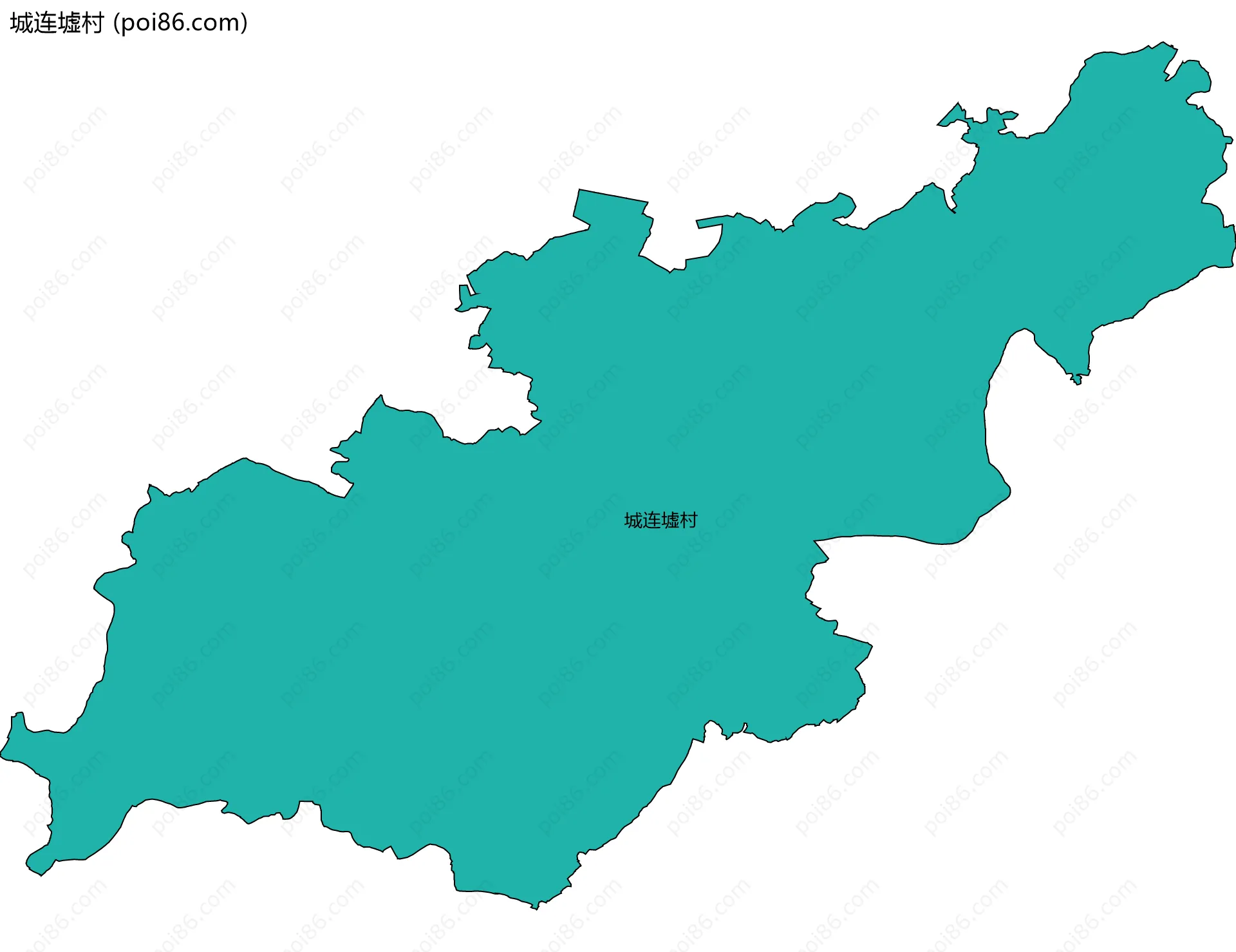 城连墟村边界地图