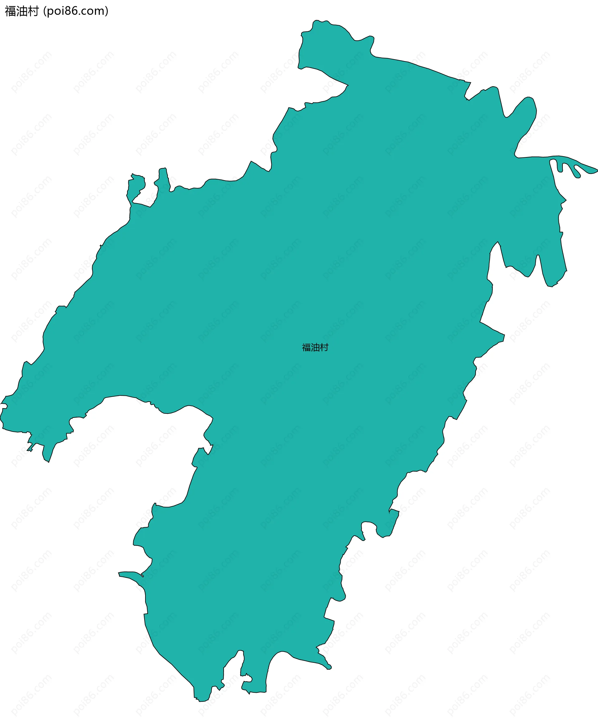 福油村边界地图