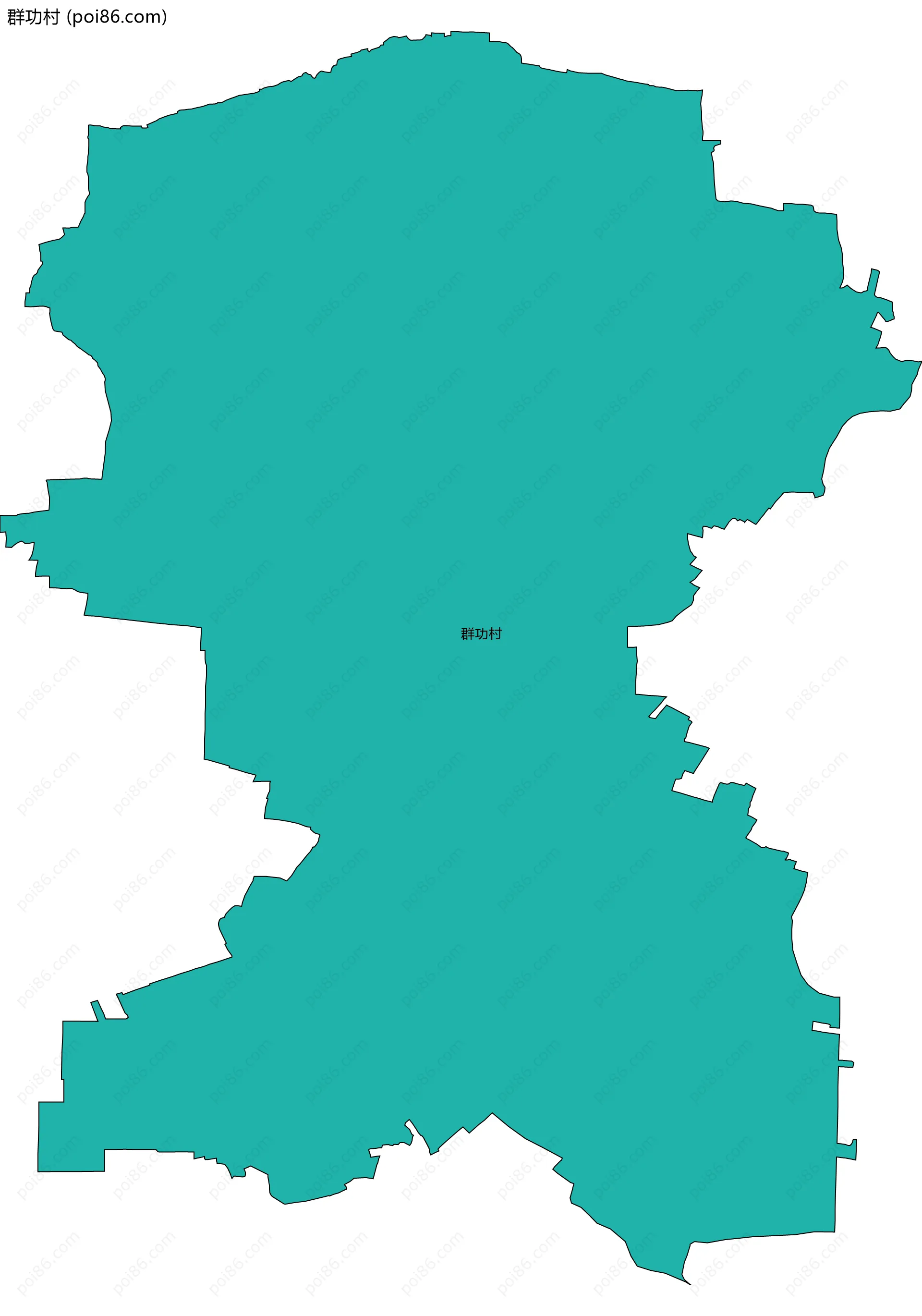 群功村边界地图