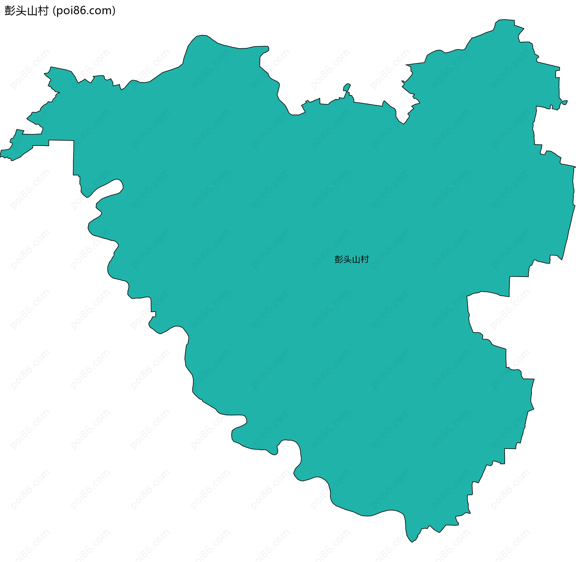 彭头山村边界地图