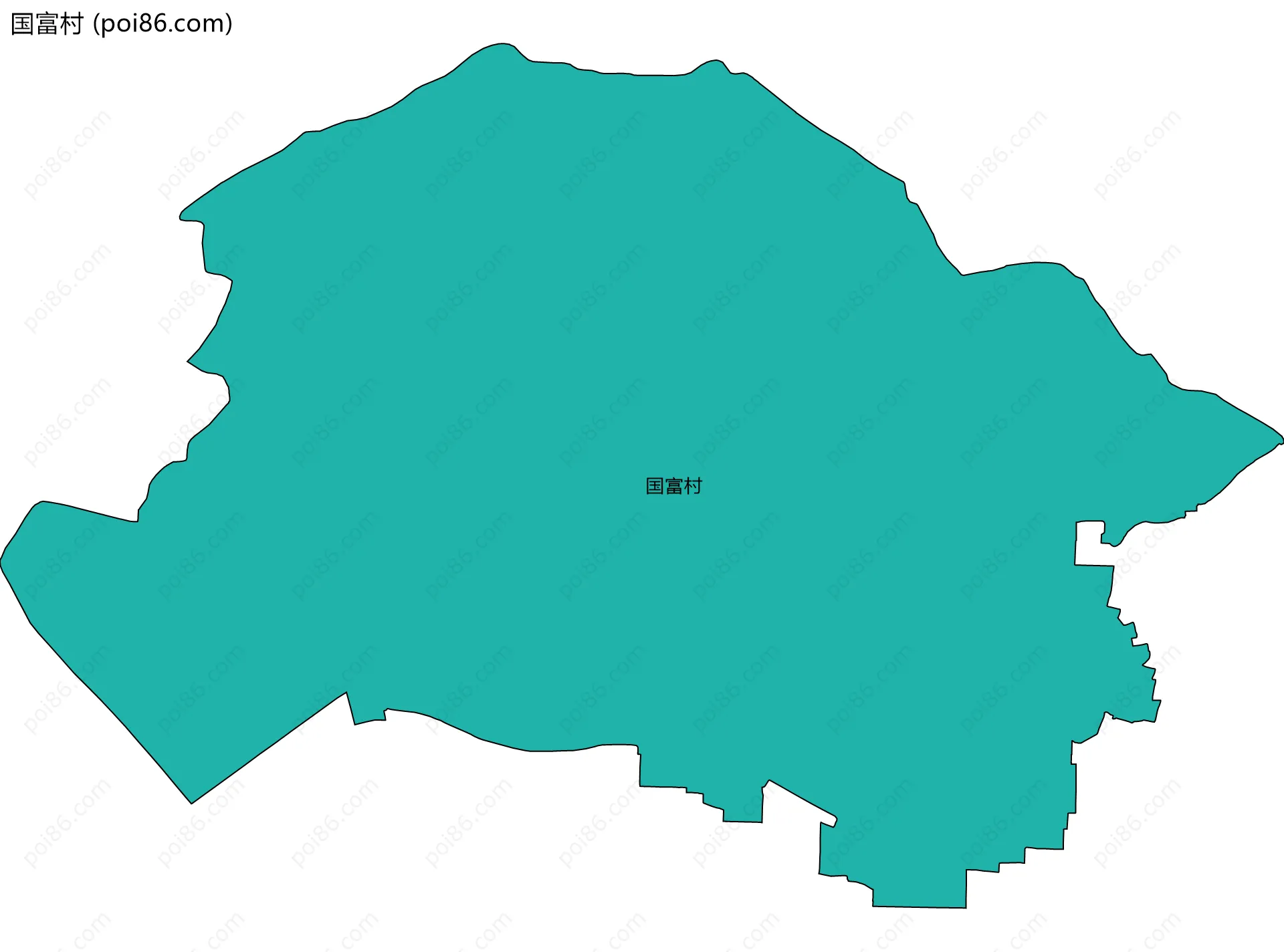 国富村边界地图