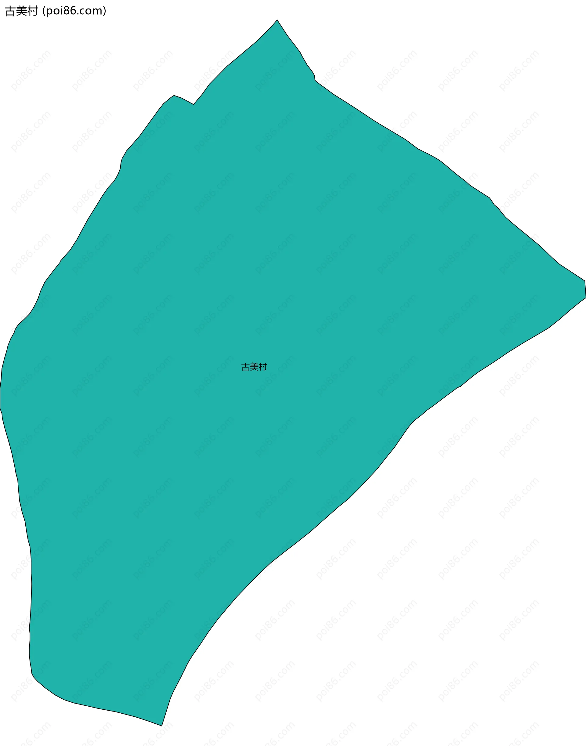 古美村边界地图