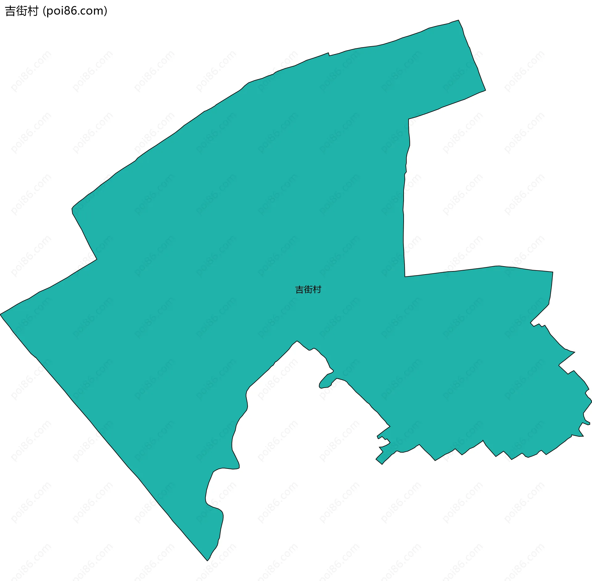 吉街村边界地图