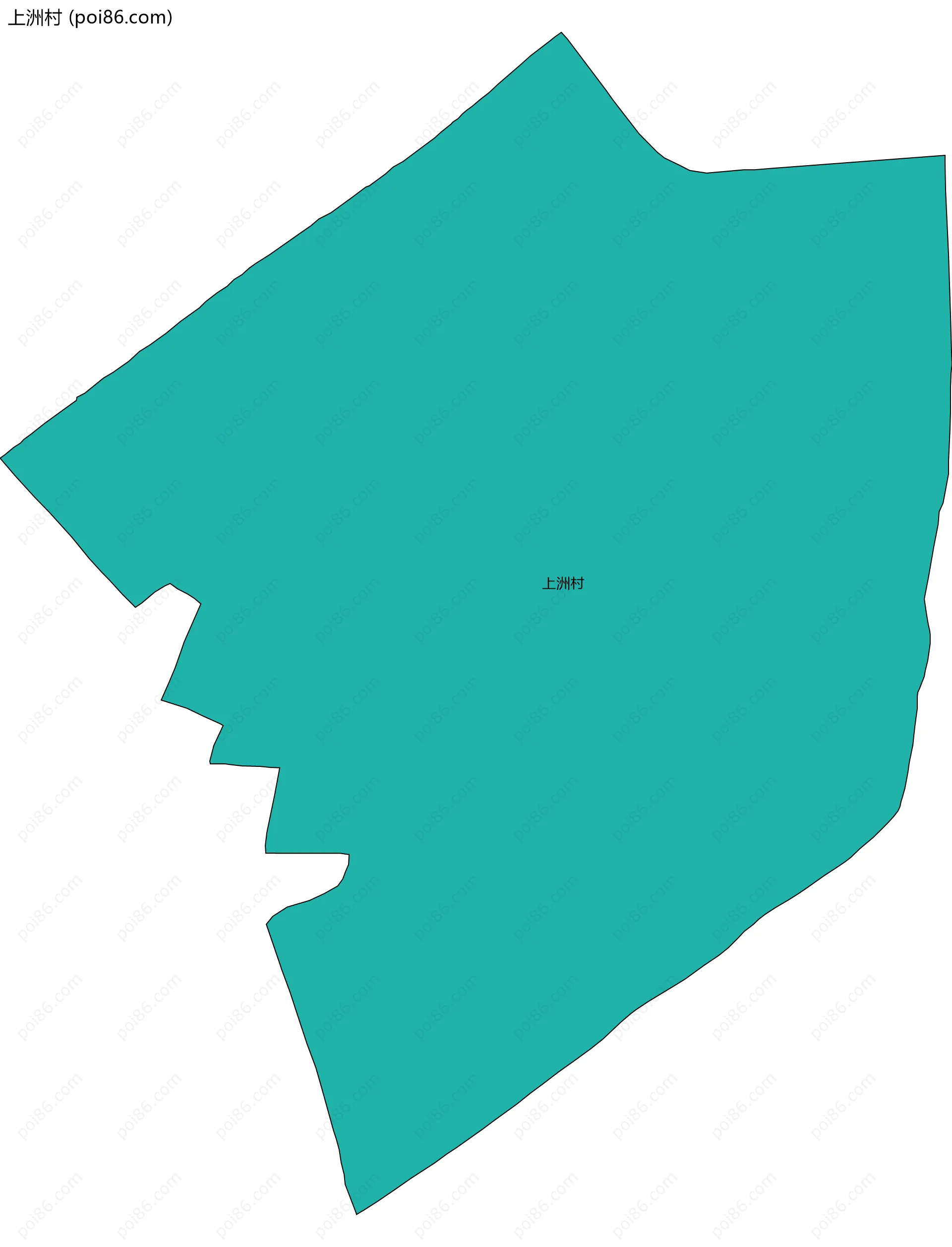 上洲村边界地图