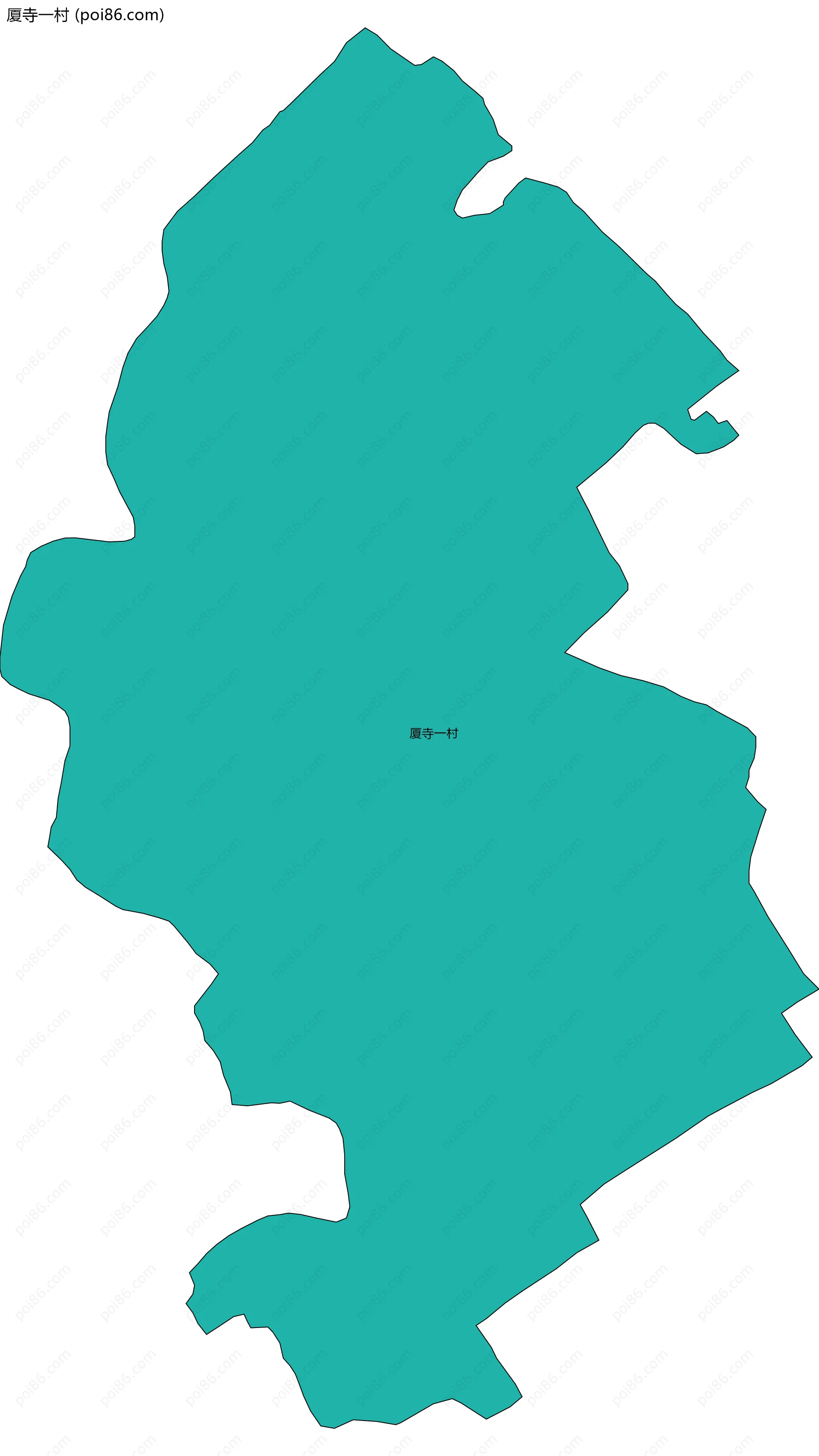 厦寺一村边界地图