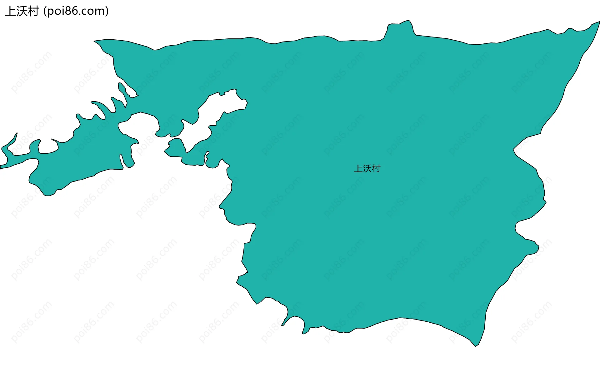 上沃村边界地图