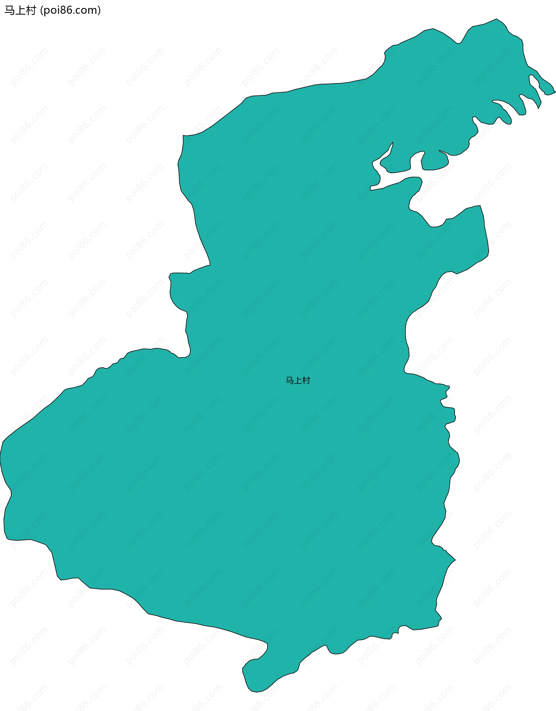 马上村边界地图