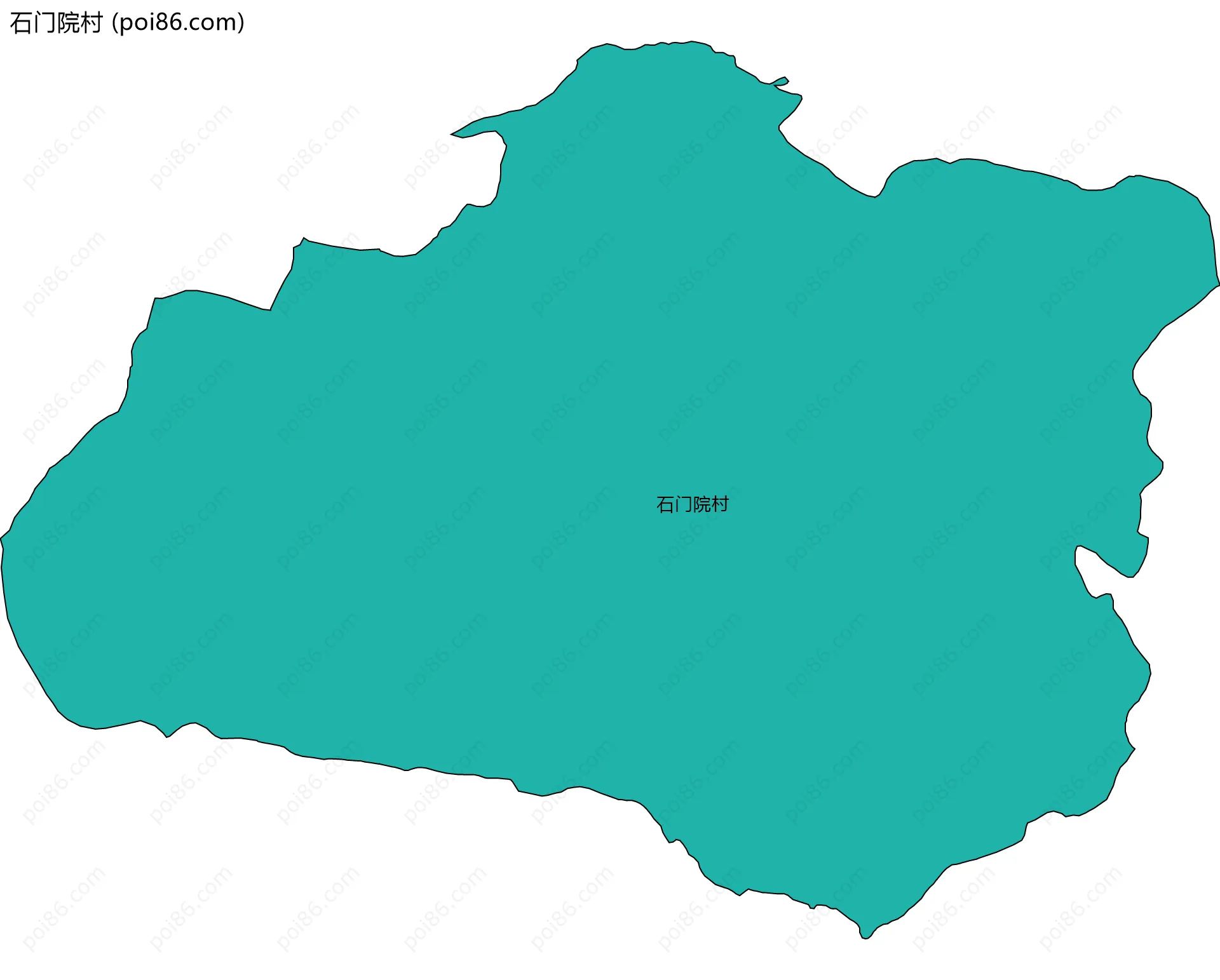 石门院村边界地图