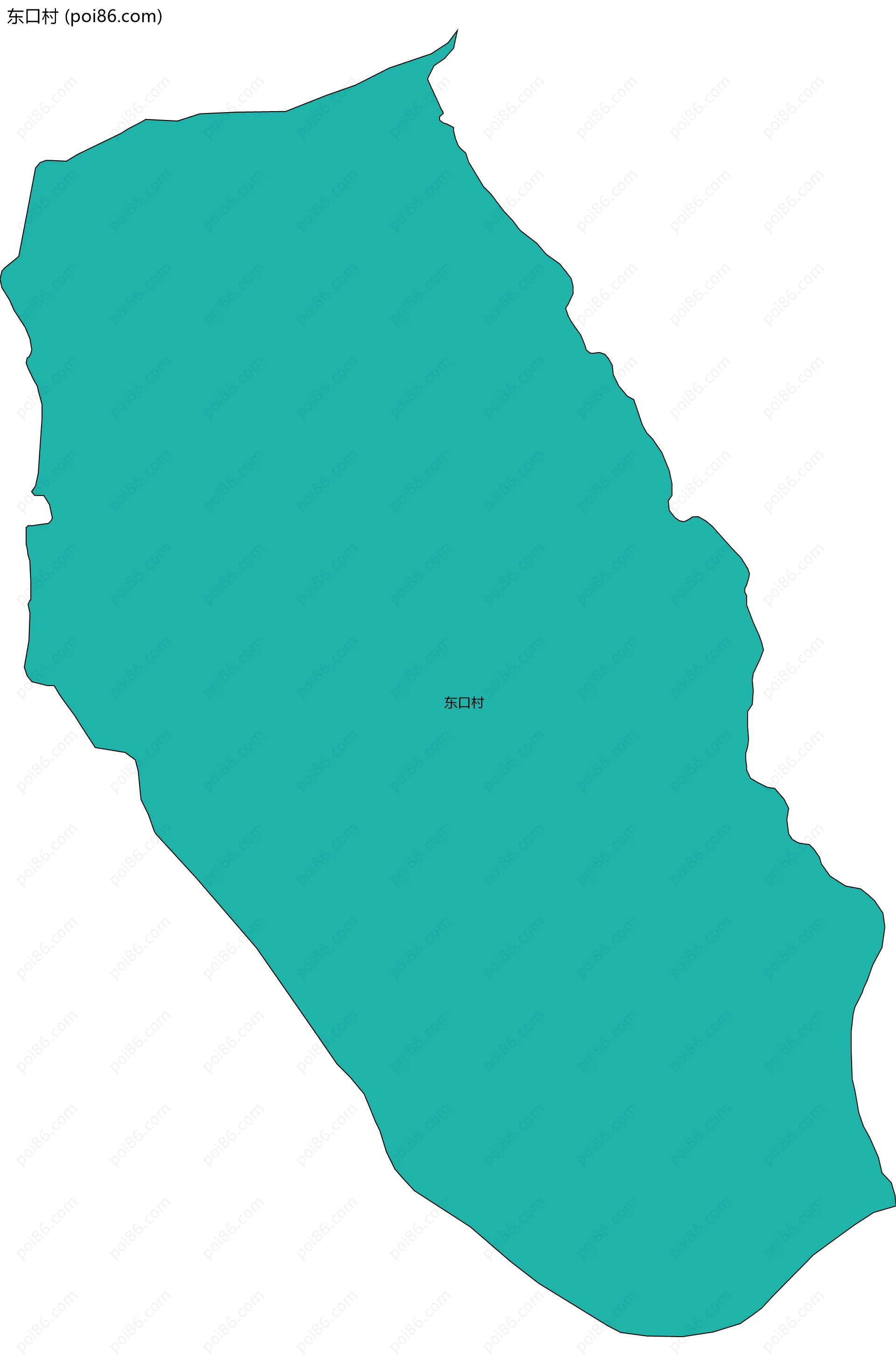 东口村边界地图