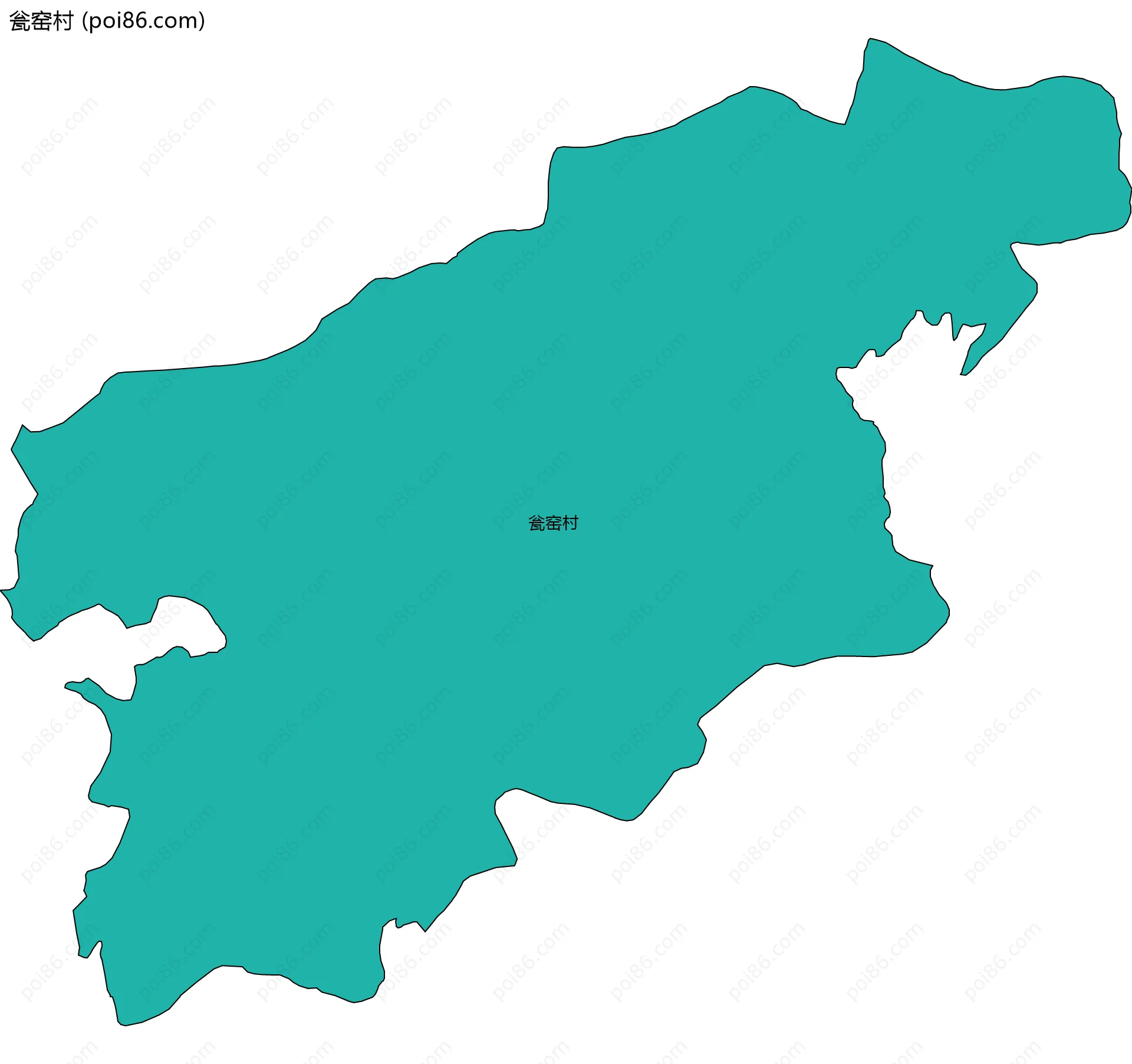 瓮窑村边界地图