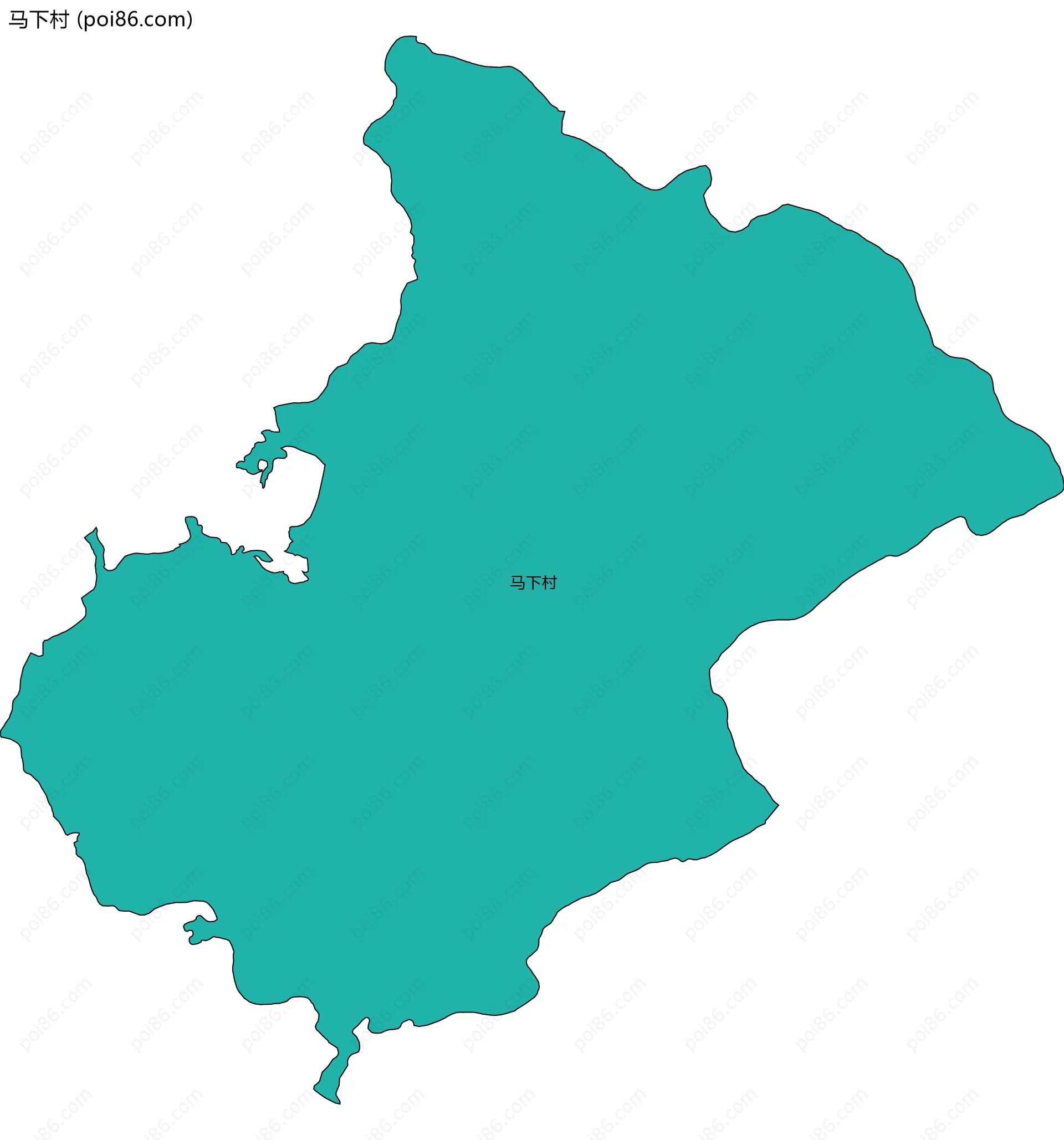 马下村边界地图