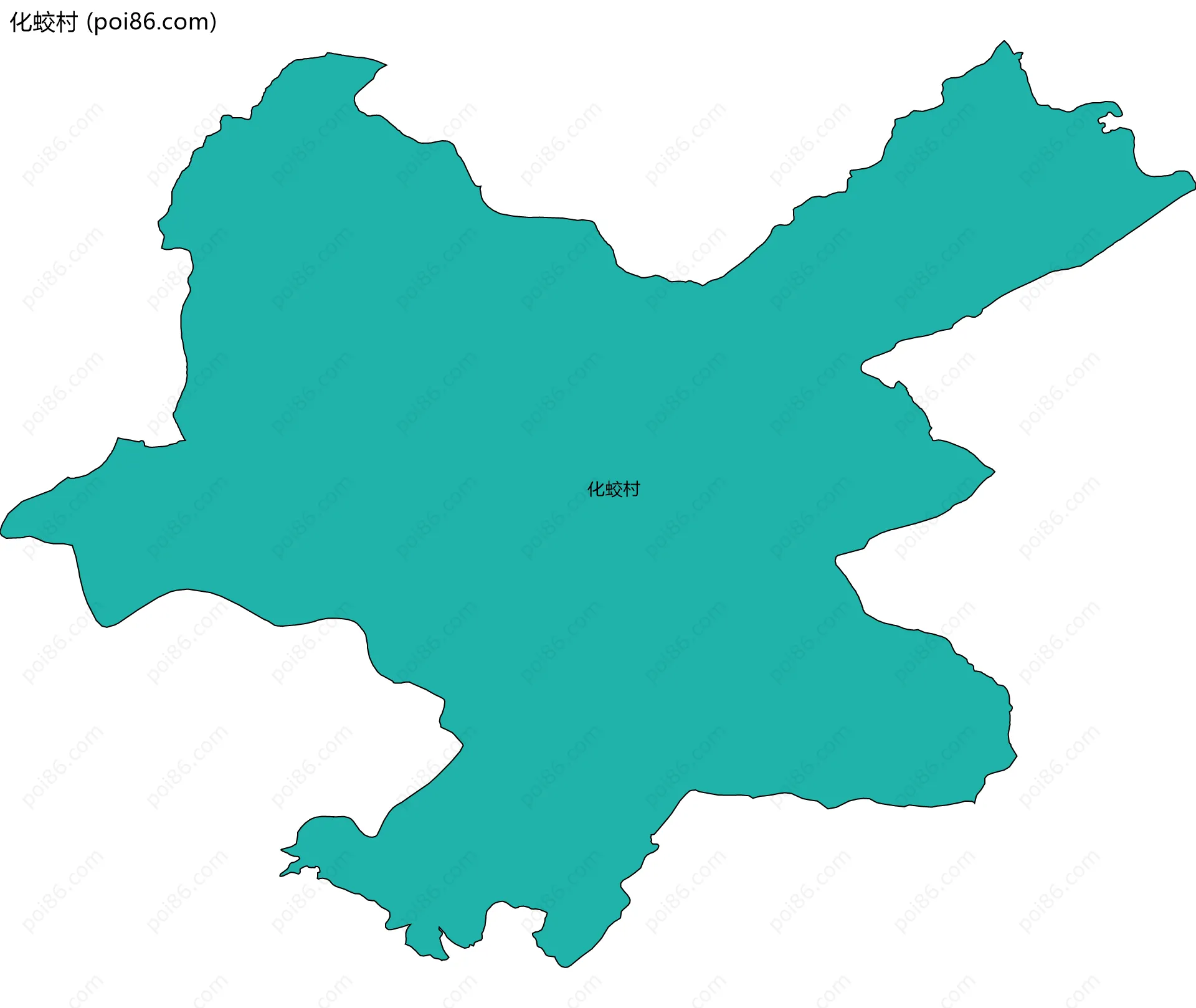 化蛟村边界地图