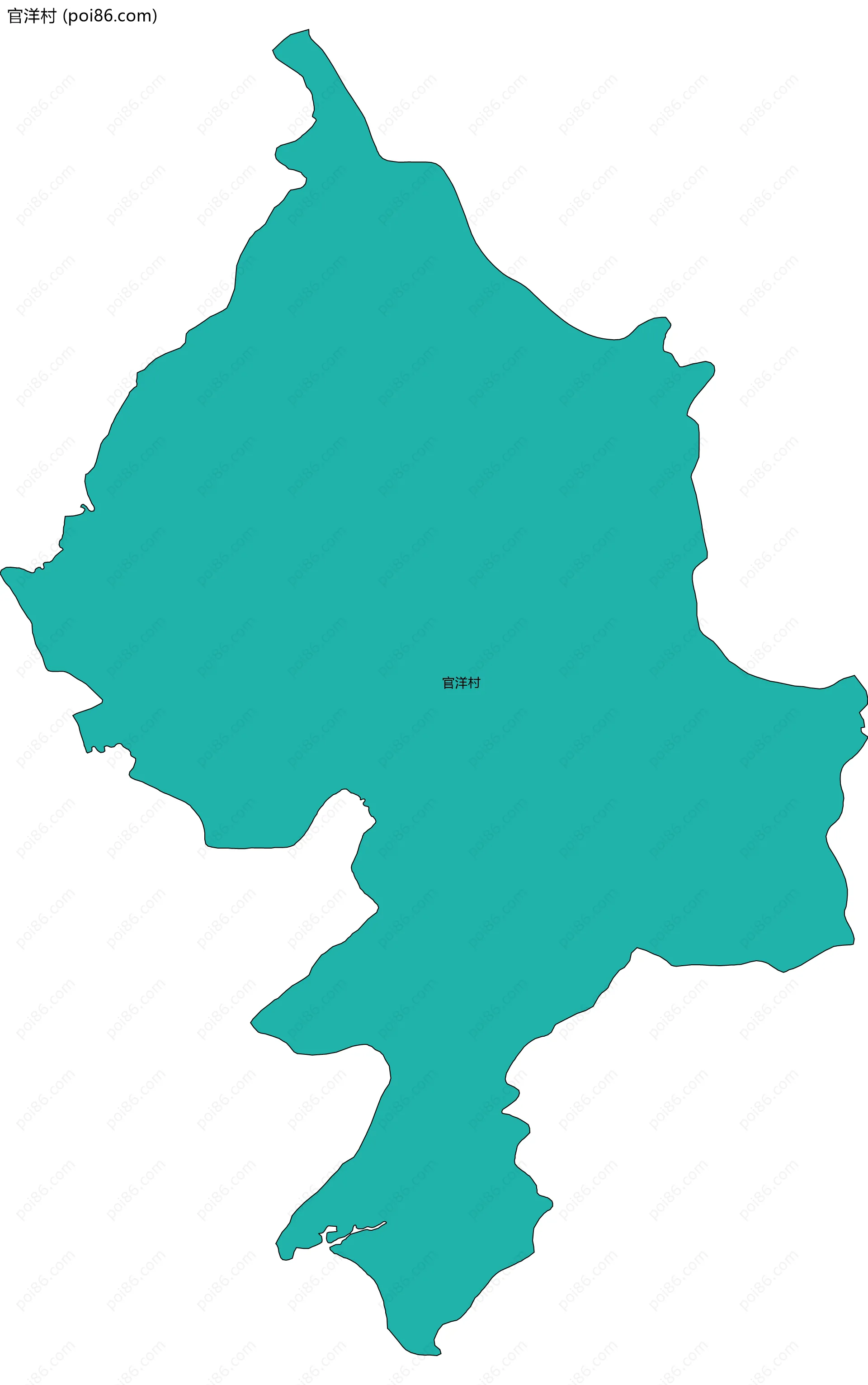 官洋村边界地图